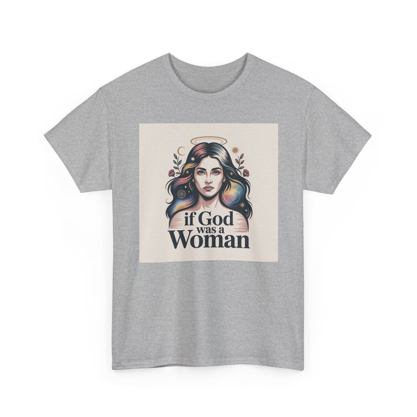 If God Was a Woman T-Shirt — Feminist Retro Portrait Tee