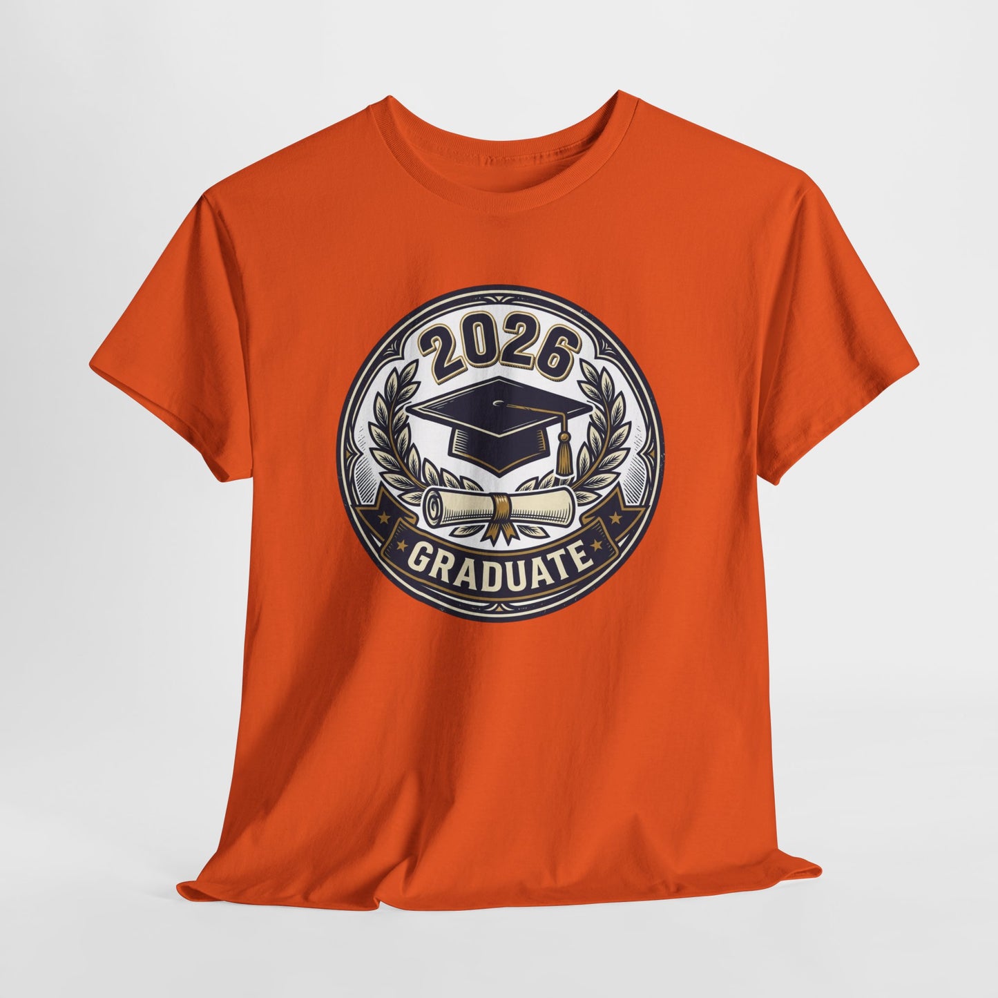 2026 Graduate T-Shirt — Graduation Cap Emblem Tee