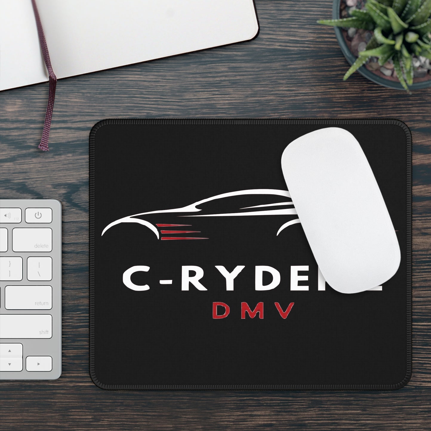 C-RYDERZ Stylish Gaming Mouse Pad with C-Ryderz Design, Desk Accessory, Gift for Gamers, Car Enthusiasts, Home Office Decor, Personalized Mouse Mat Printify