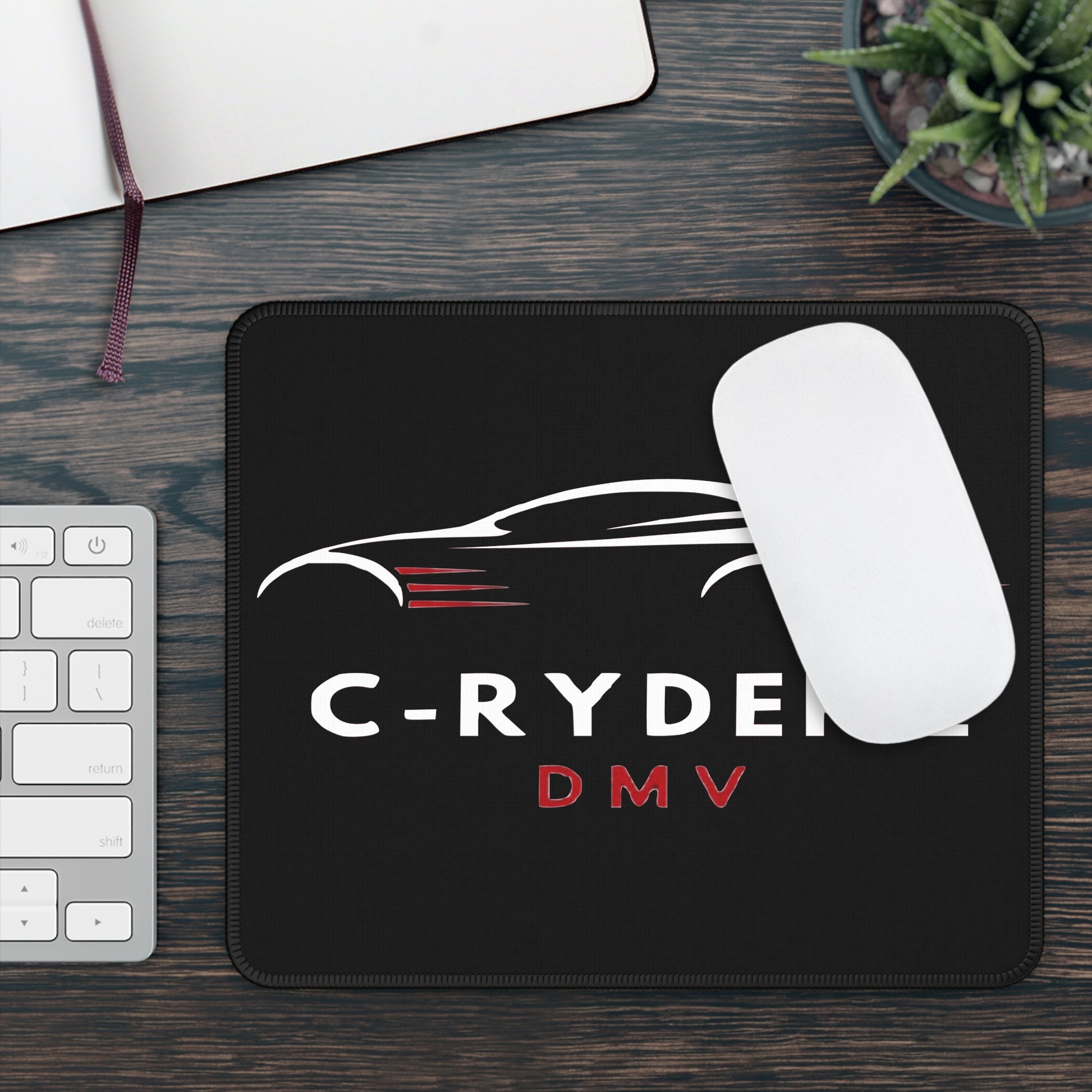 C-RYDERZ Stylish Gaming Mouse Pad with C-Ryderz Design, Desk Accessory, Gift for Gamers, Car Enthusiasts, Home Office Decor, Personalized Mouse Mat Printify