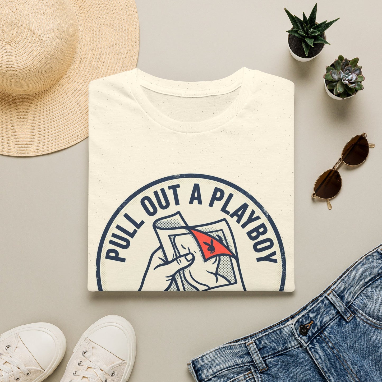 T-Shirt — “Pull Out a Playboy (And I Might Read It)” Retro Graphic Tee