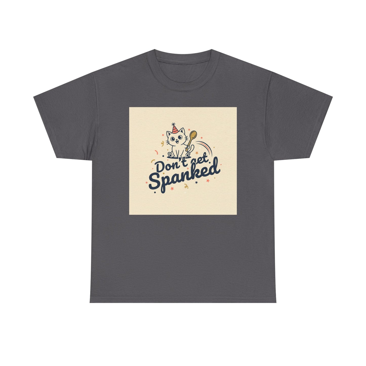 Don’t Get Spanked Cat Tee — Cute Retro Kitten Graphic T-Shirt Printify