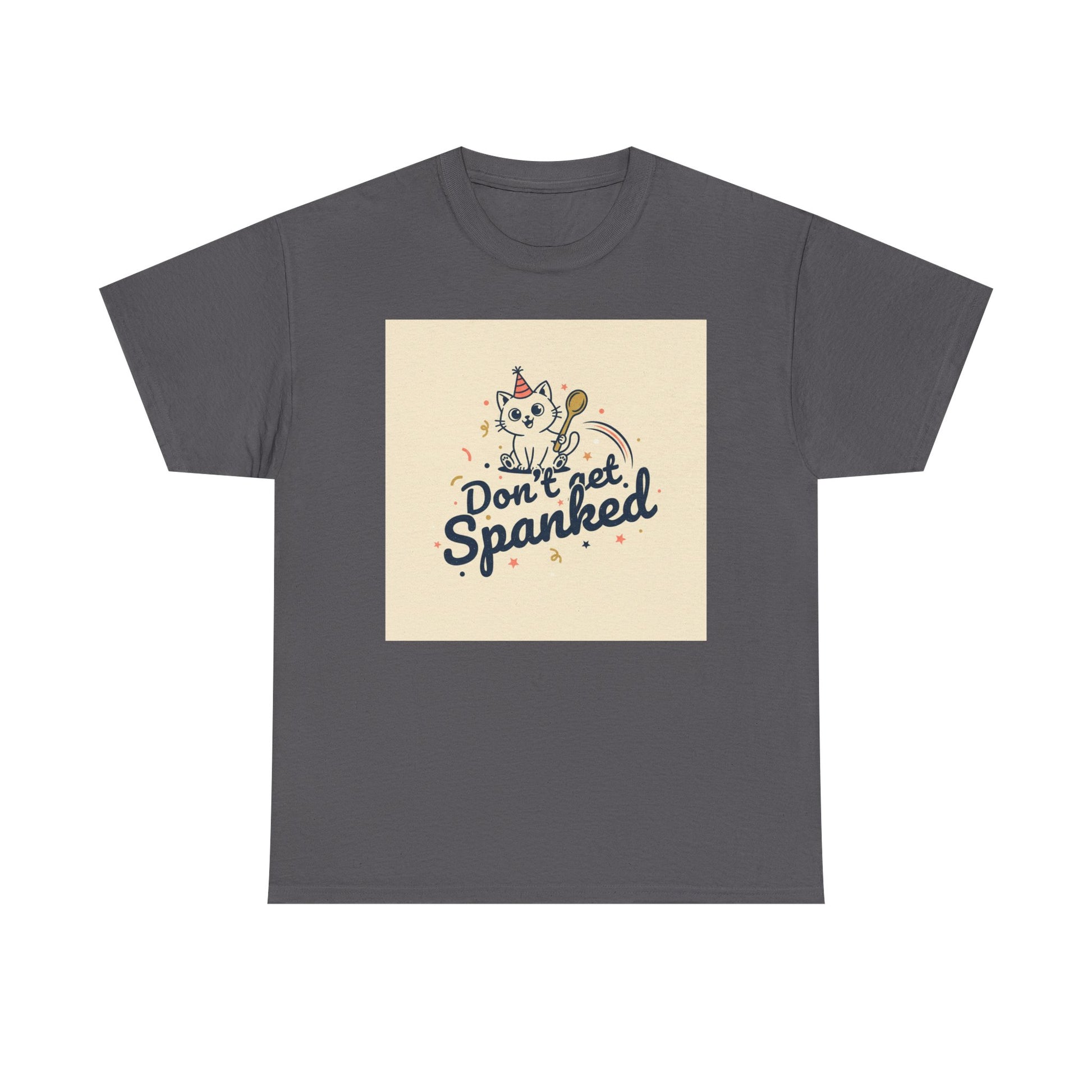 Don’t Get Spanked Cat Tee — Cute Retro Kitten Graphic T-Shirt Printify