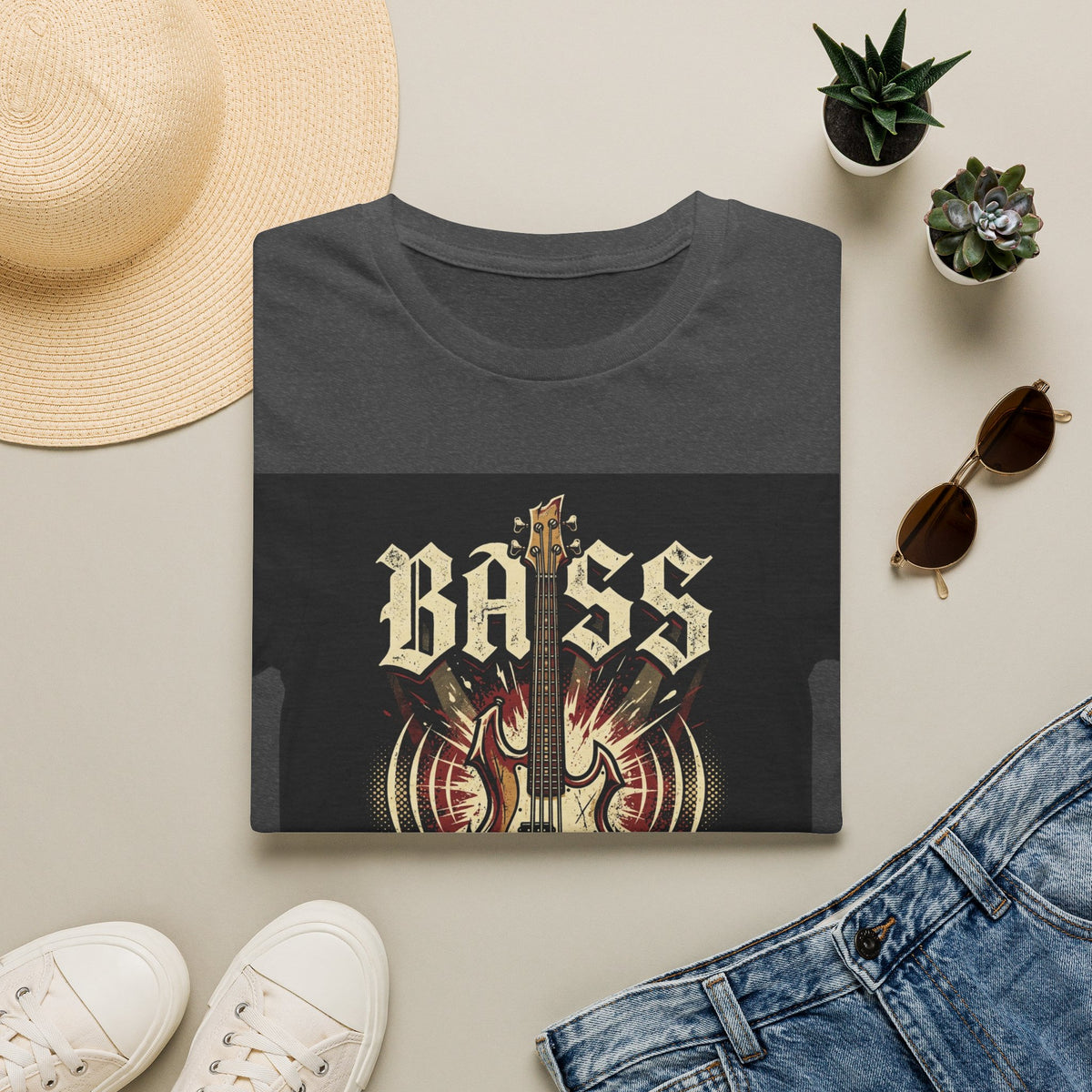 Bass Guitar T-Shirt — "Bass: If You Got It, Crank It Up!" Rock Music Tee