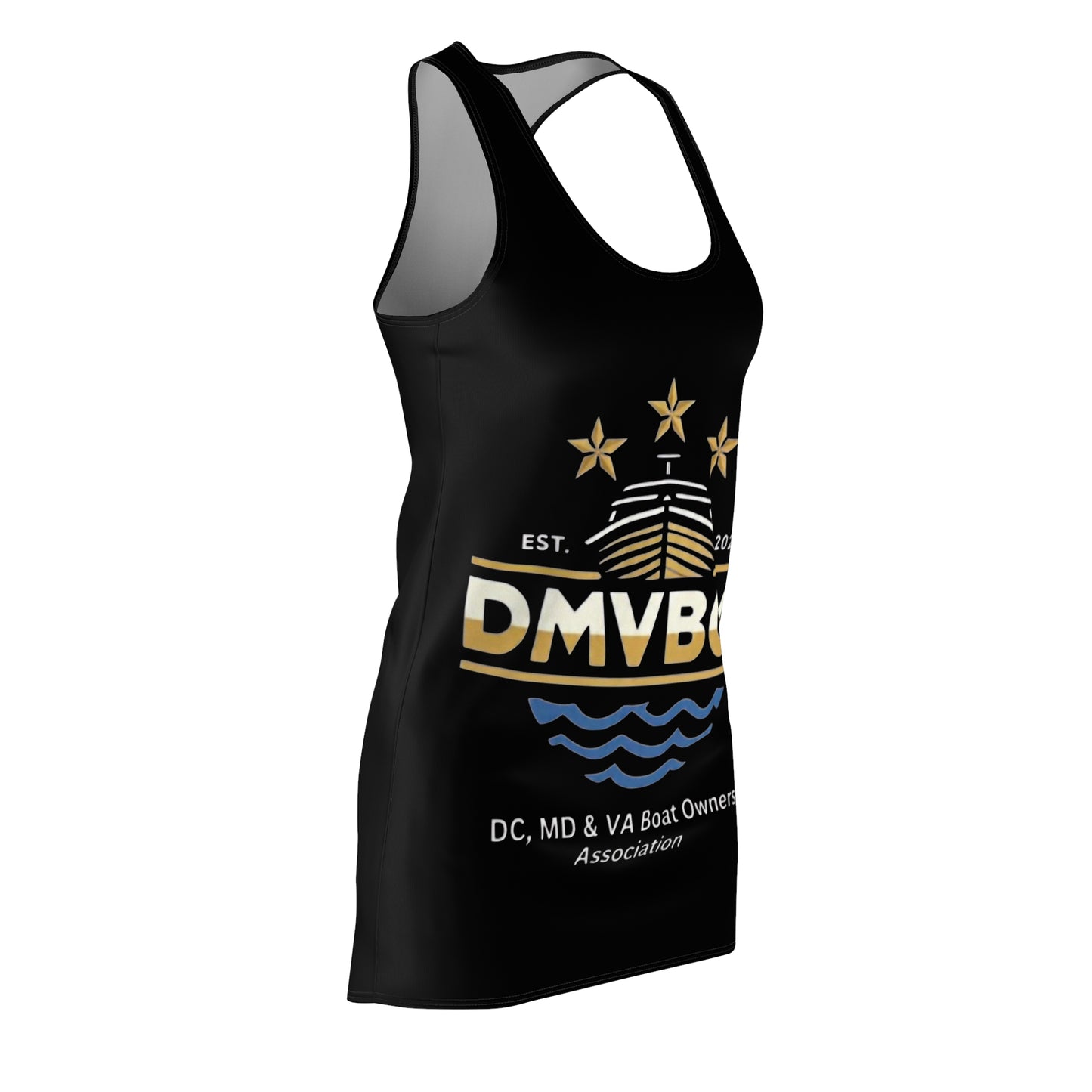 Racerback Dress — DMVBOAT Logo Women's Boat Club Dress