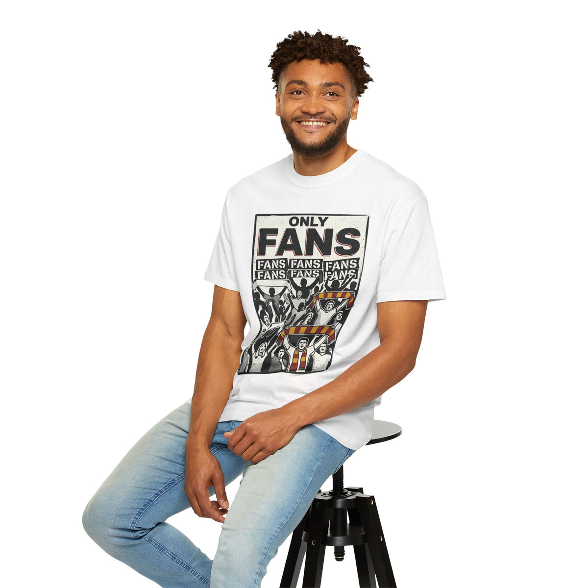 Only Fans Crowd Graphic T-Shirt — Vintage Sports Fan Tee