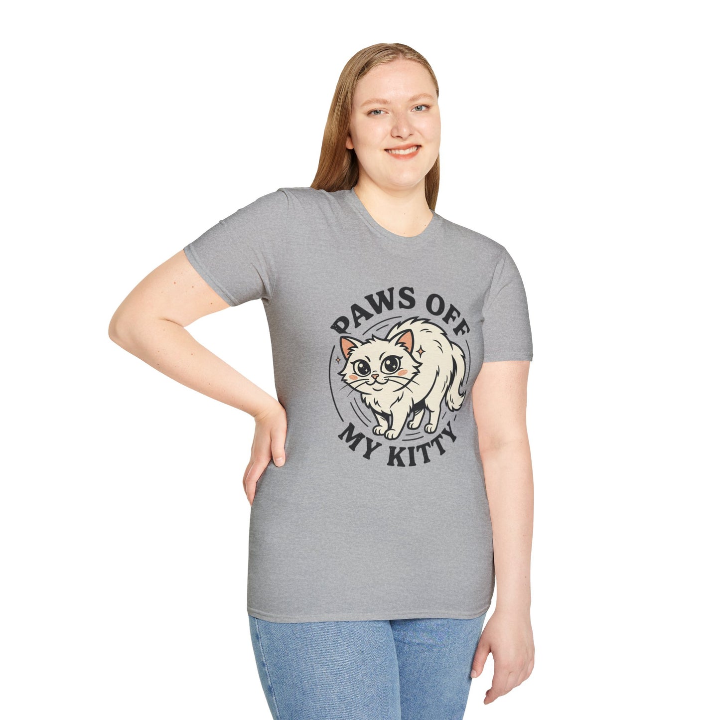 Paws Off My Kitty T-Shirt — Cute Protective Cat Graphic Tee