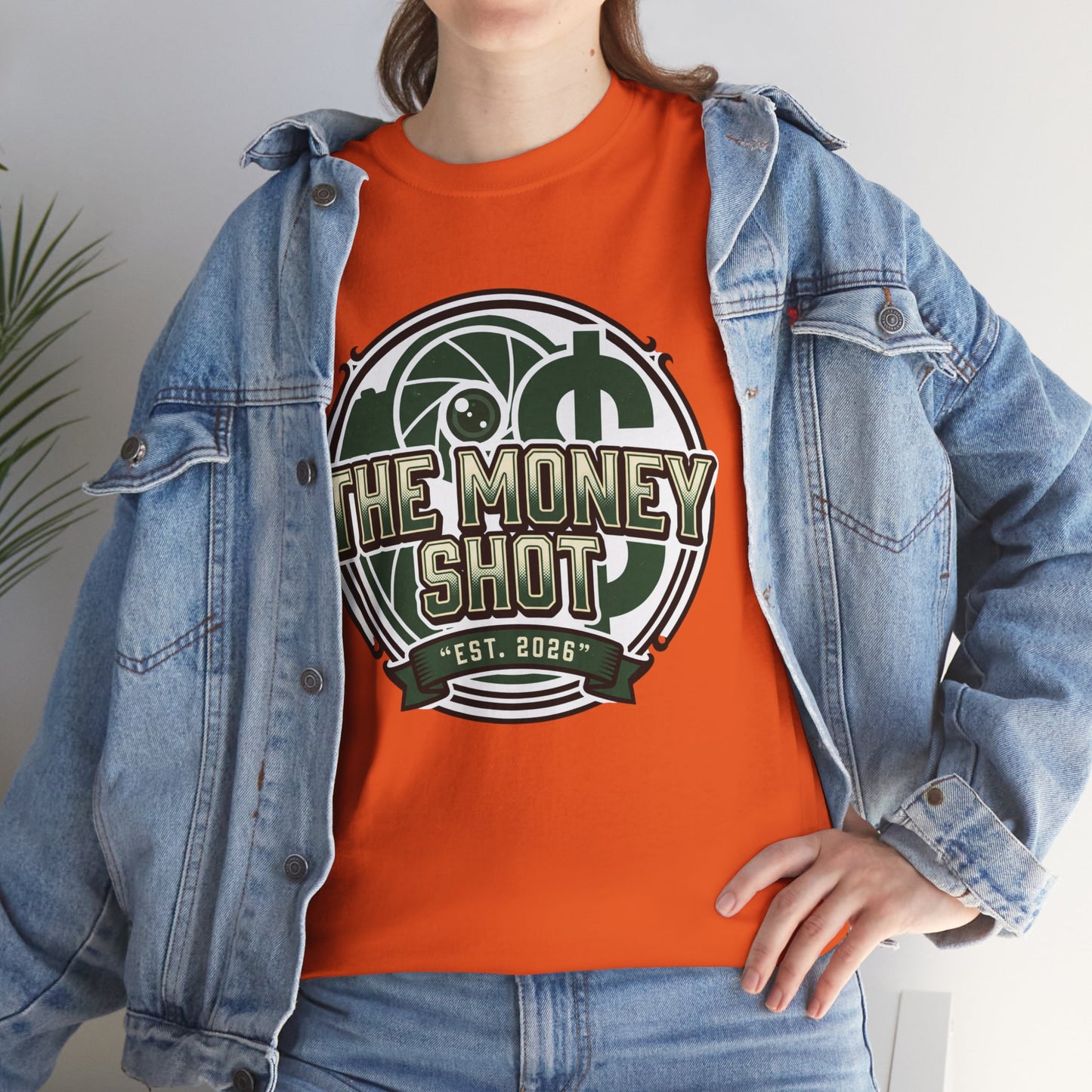 The Money Shot Graphic Tee — Retro Dollar Logo T-Shirt