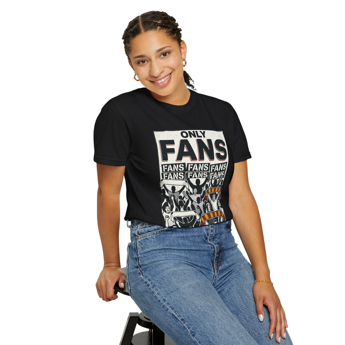 Only Fans Crowd Graphic T-Shirt — Vintage Sports Fan Tee