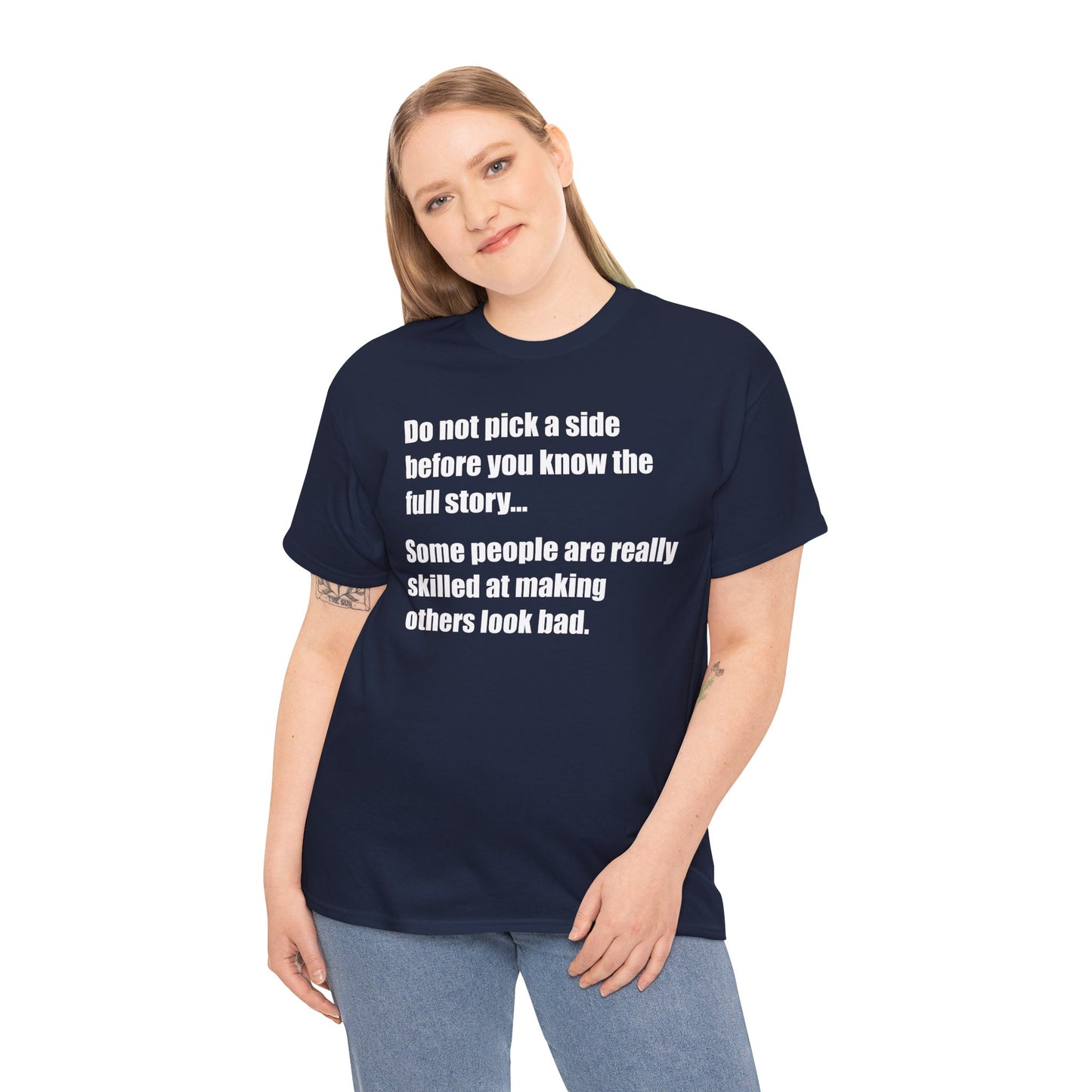 Don't pick a side before you know