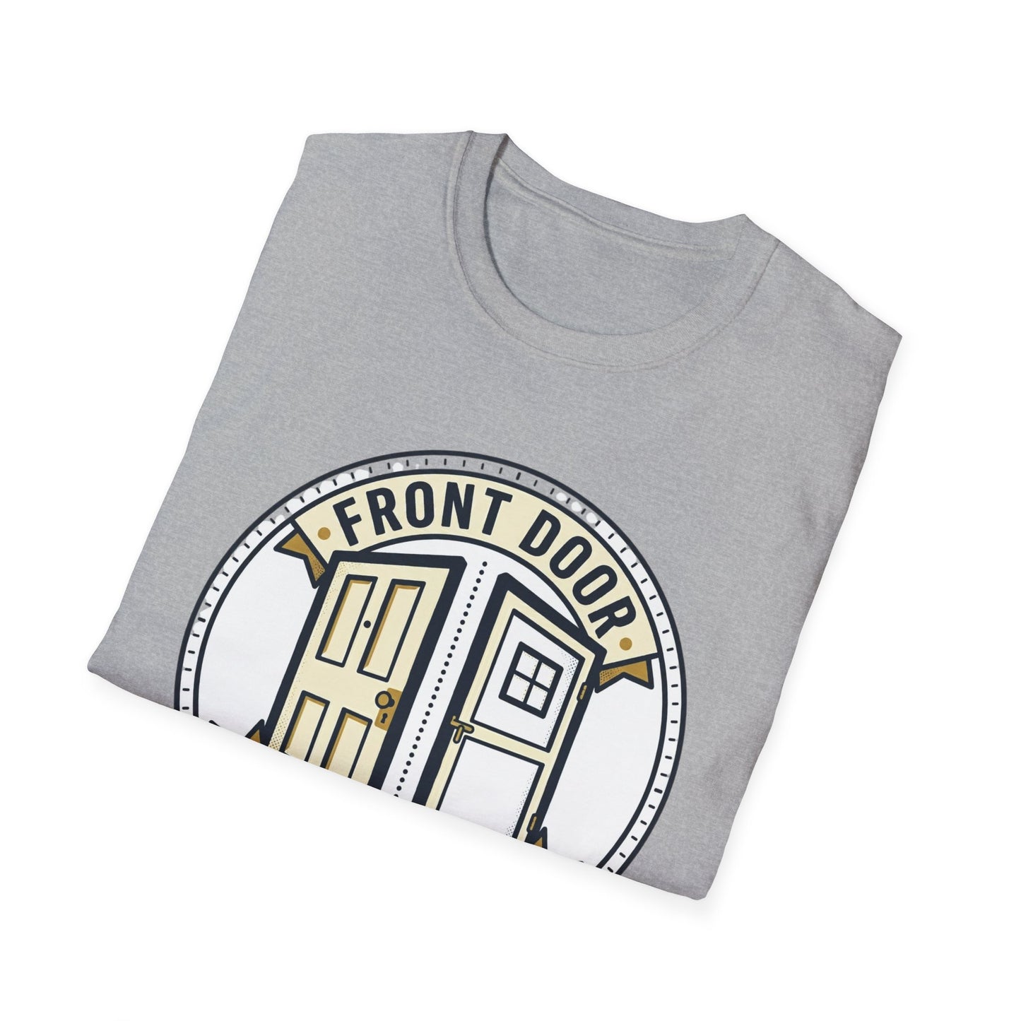 Front Door Back Door T-Shirt — Funny Two Doors Graphic Tee