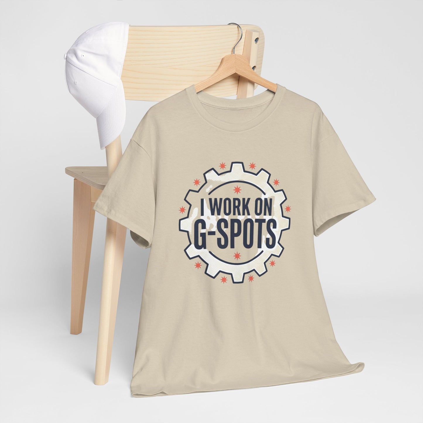 “I Work On G‑Spots” Funny Mechanical Gear Graphic Tee