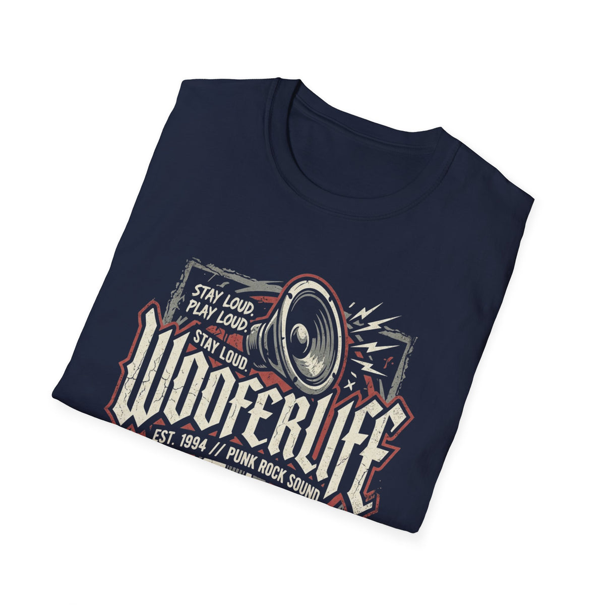 Woofer Life Rock T-Shirt — Vintage Punk Band Speaker Design