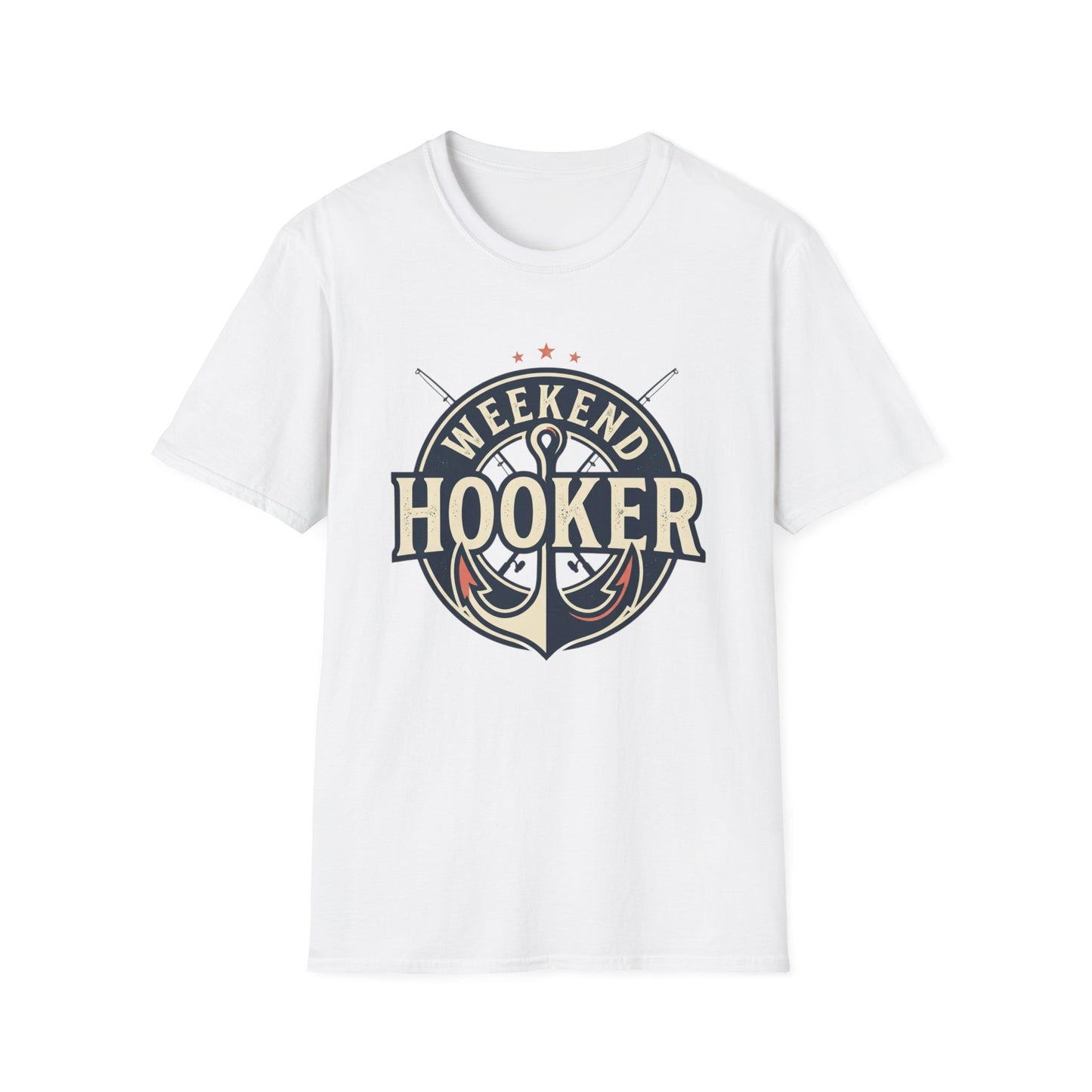 Weekend Hooker Fishing T-Shirt — Anchor & Rod Graphic Tee