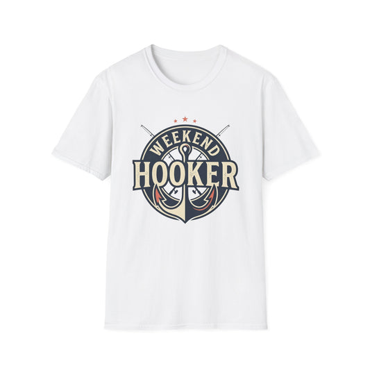 Weekend Hooker Fishing T-Shirt — Anchor & Rod Graphic Tee
