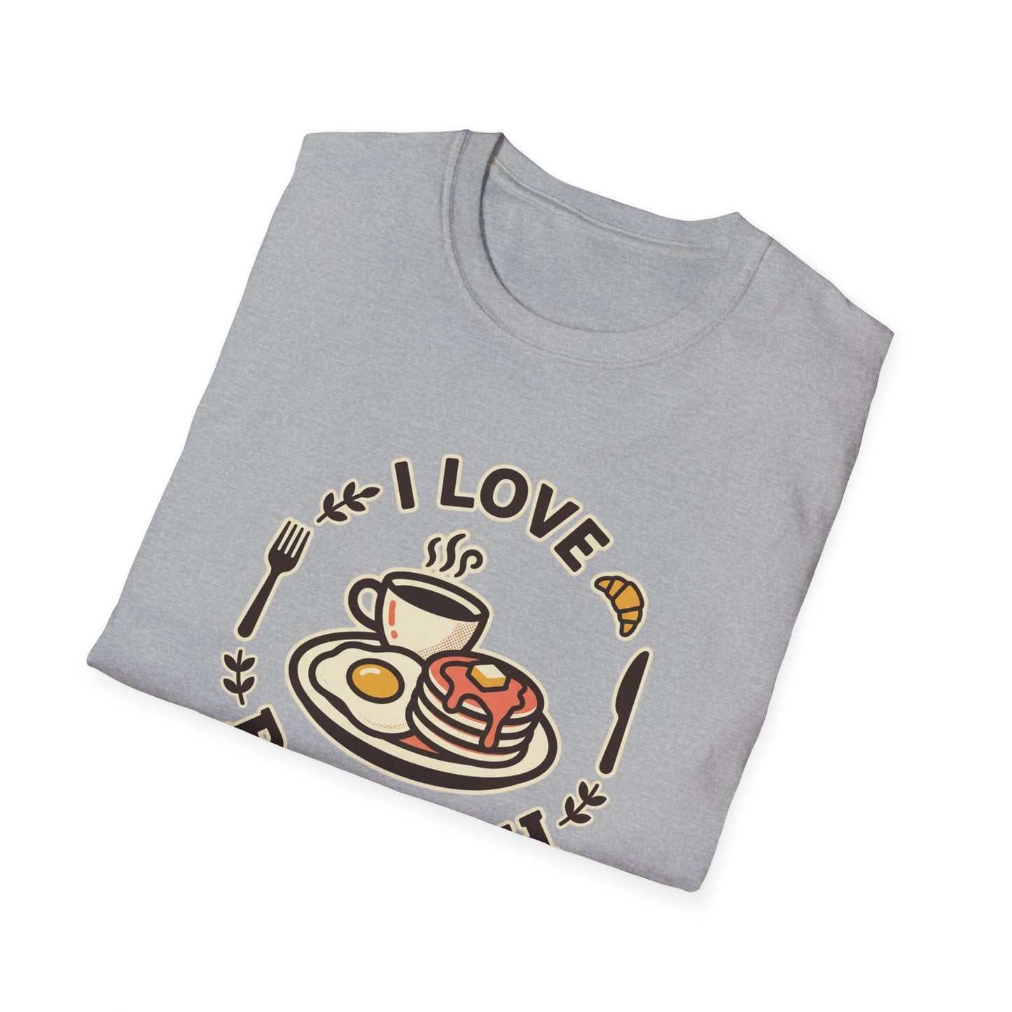 Brunch Lover T-Shirt – "I Love Brunch" Pancakes & Coffee Graphic Tee