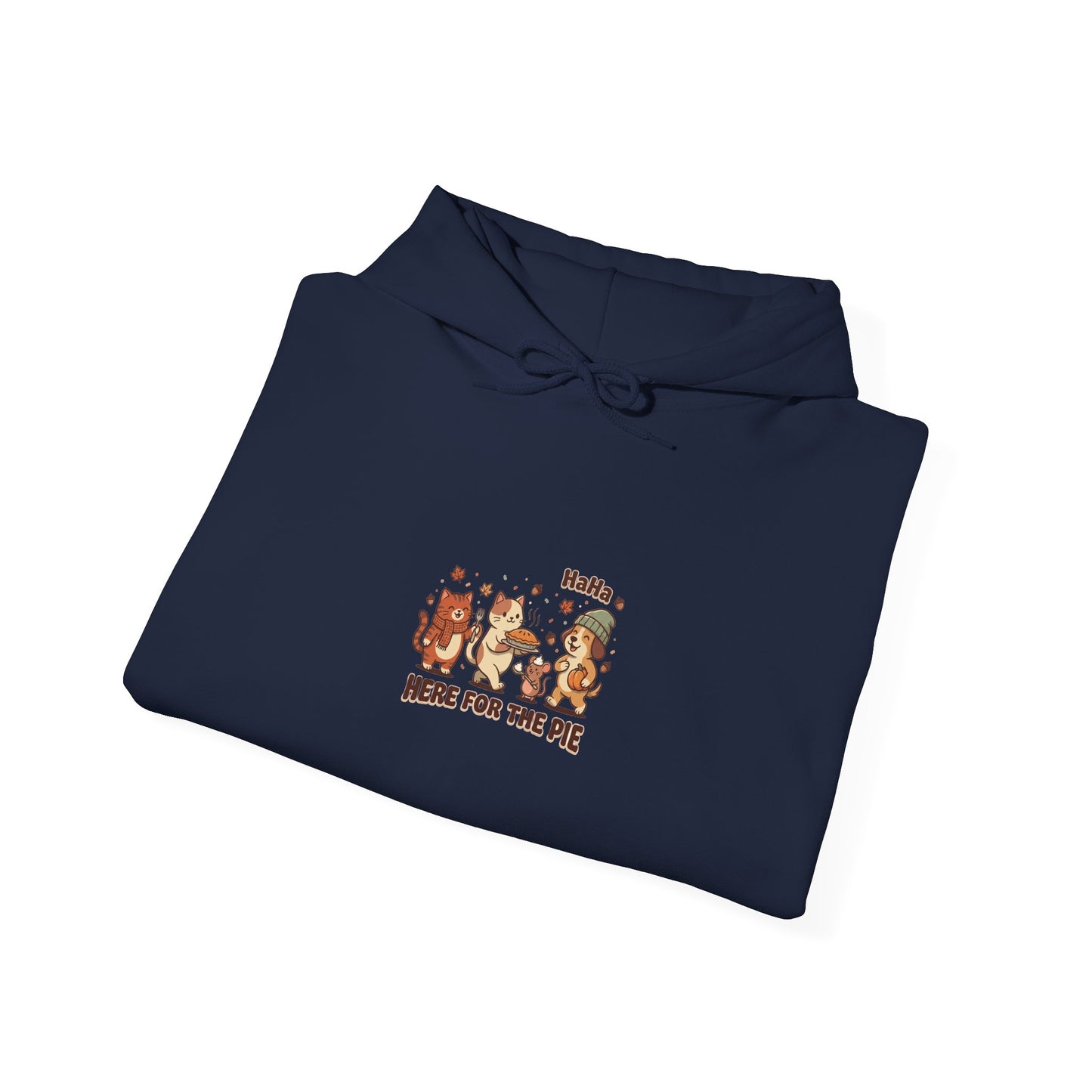 Thanksgiving Turkey Pie Graphic Hoodie | Fall Harvest Friendsgiving Sweatshirt