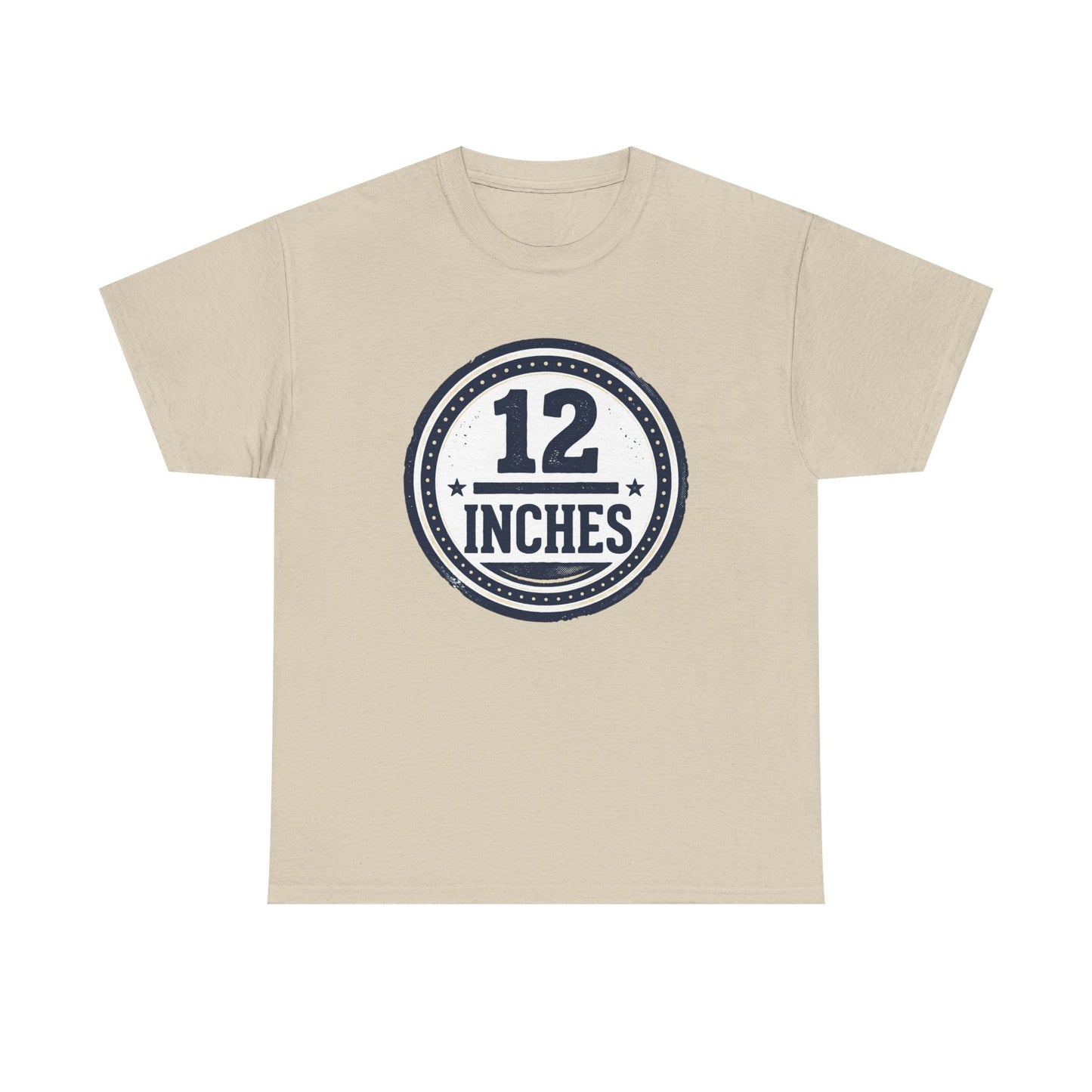 12 Inches Badge T-Shirt — Vintage Stamp Graphic Tee