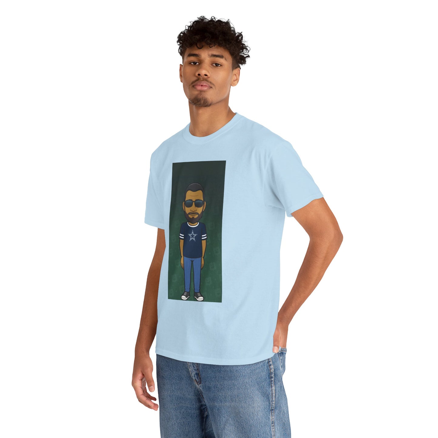 Cartoon Guy Graphic Tee — Personalized Avatar Shirt Printify