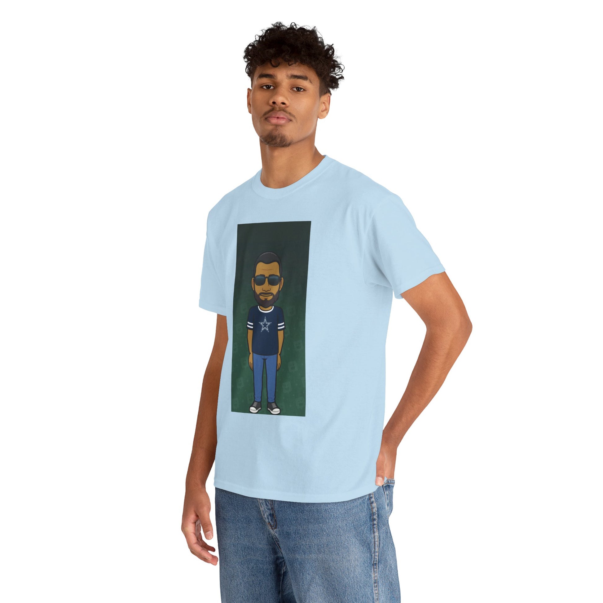 Cartoon Guy Graphic Tee — Personalized Avatar Shirt Printify