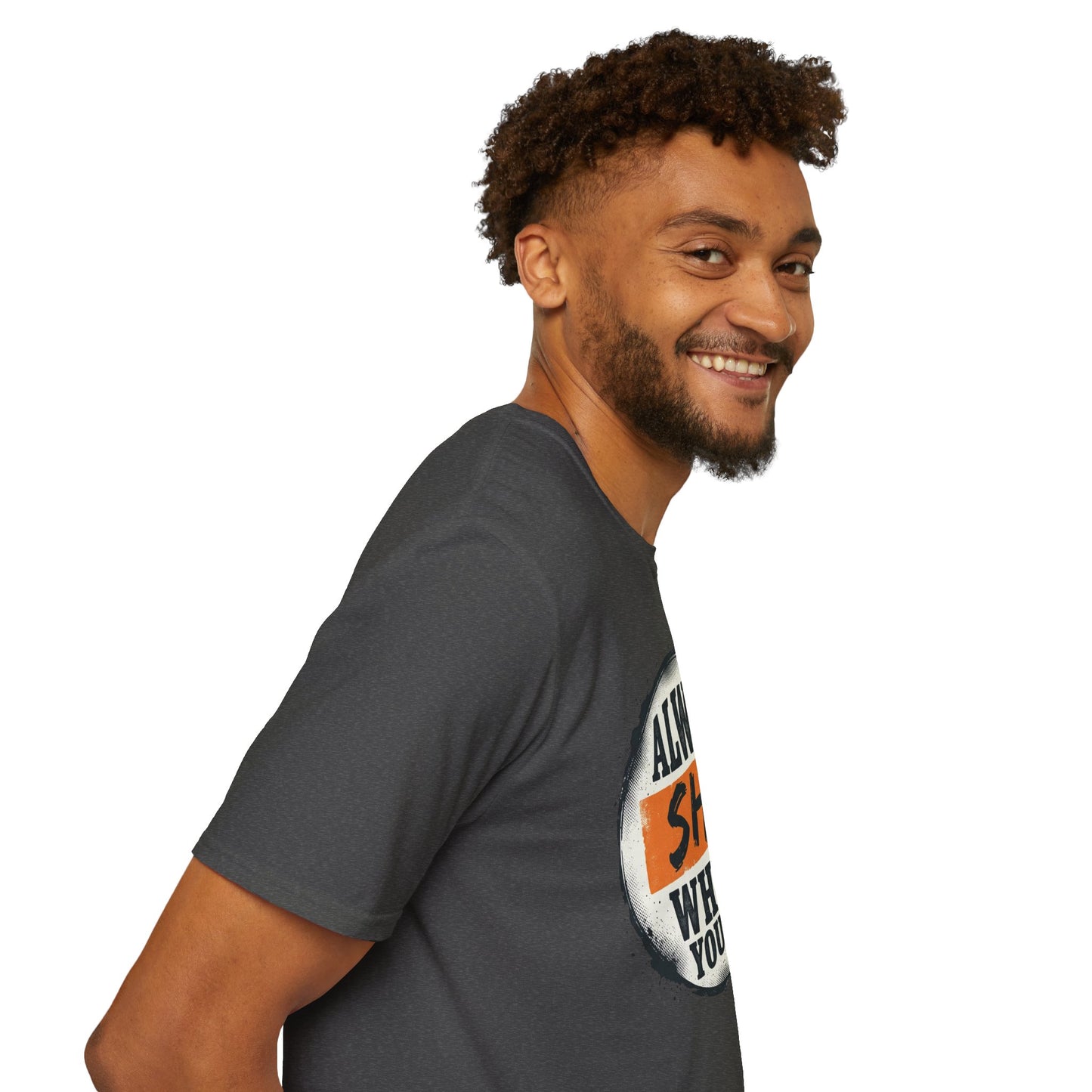 T-Shirt — Funny "Always Shit Where You Eat" Graphic Tee Printify