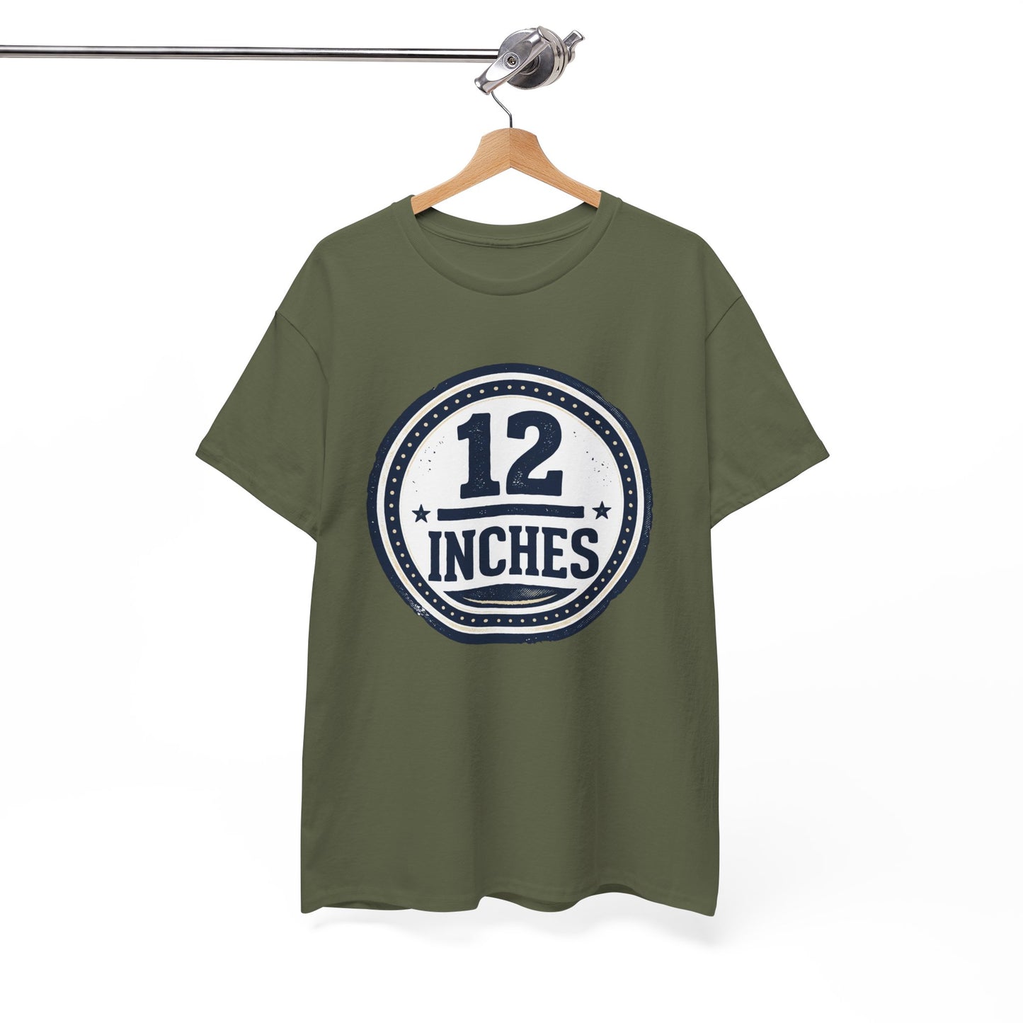 12 Inches Badge T-Shirt — Vintage Stamp Graphic Tee
