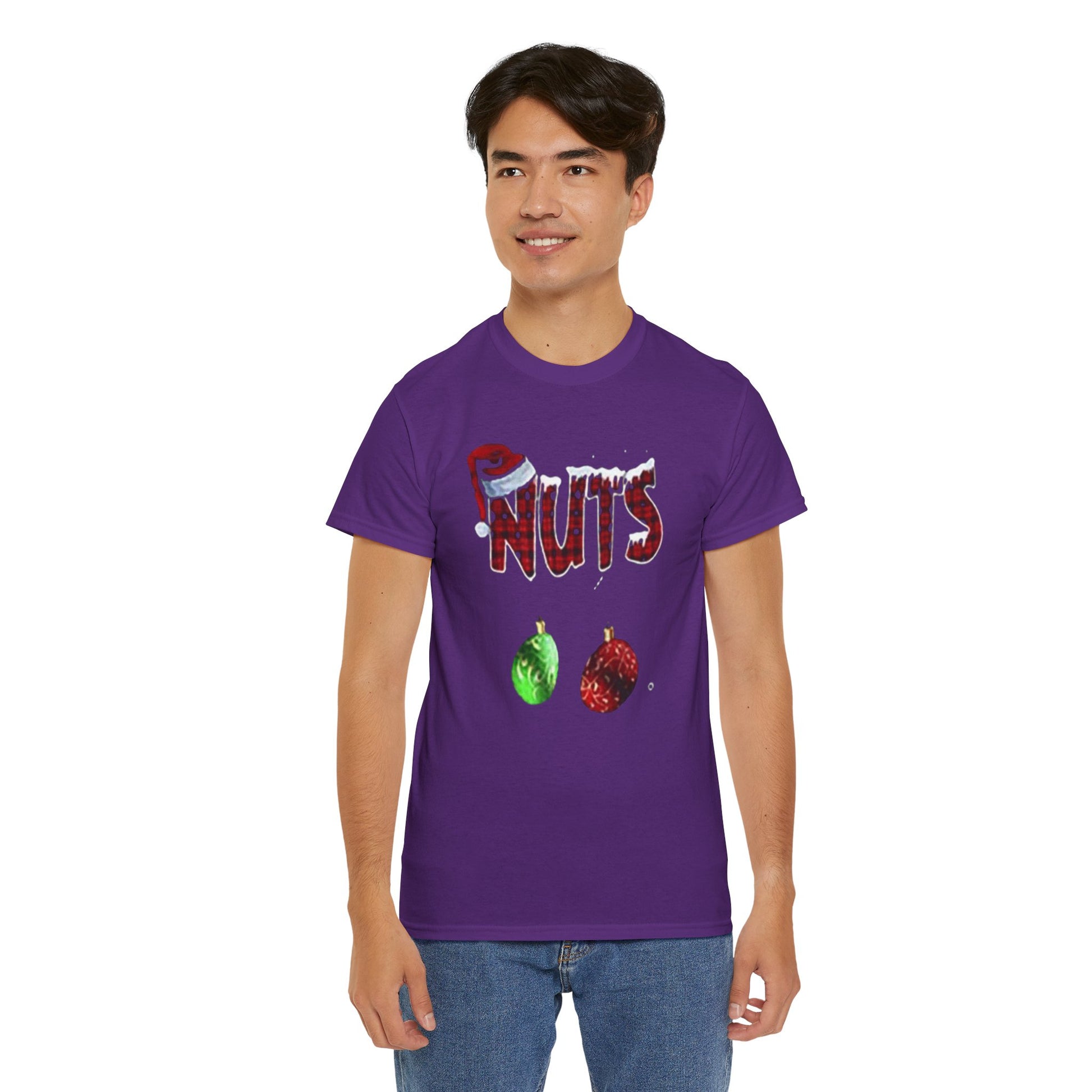 Holiday 'Nuts' Tee — Funny Christmas Ornament Graphic T-Shirt Printify