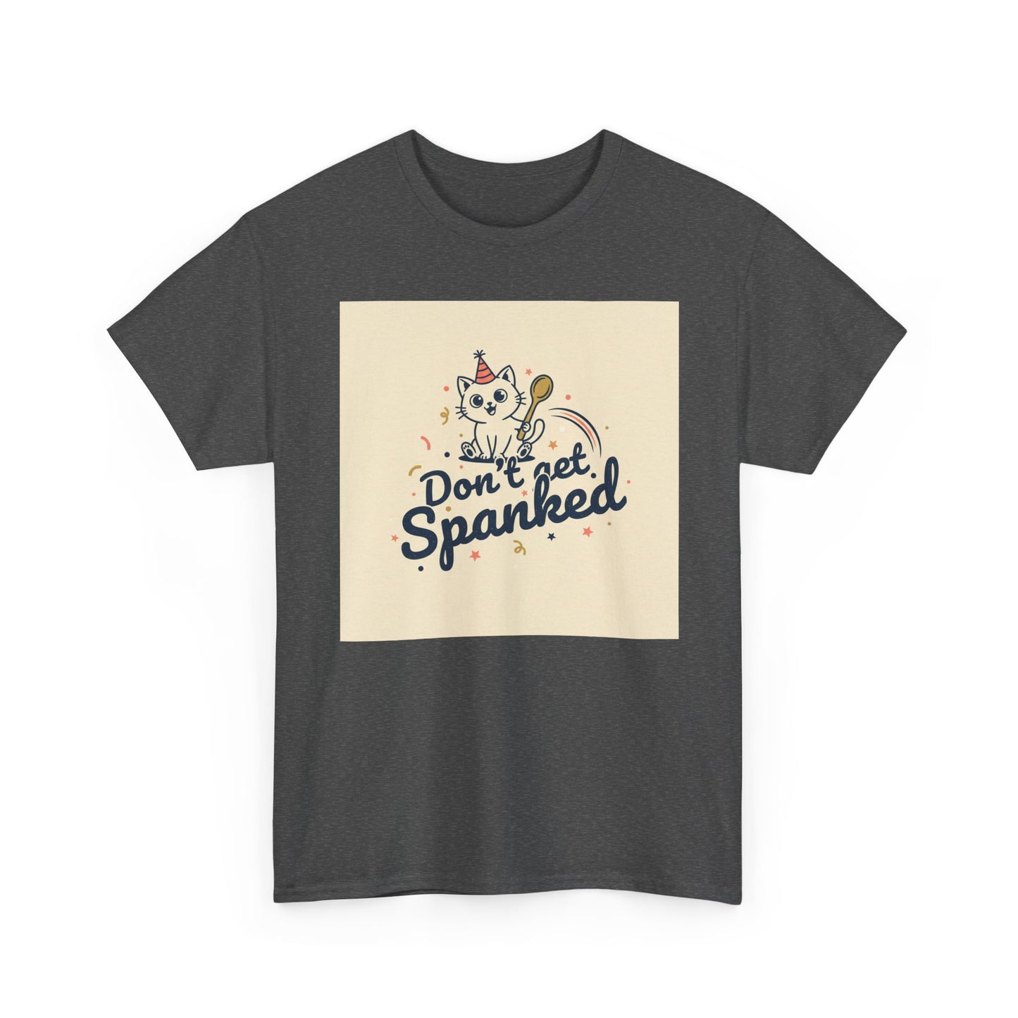 Don’t Get Spanked Cat Tee — Cute Retro Kitten Graphic T-Shirt Printify