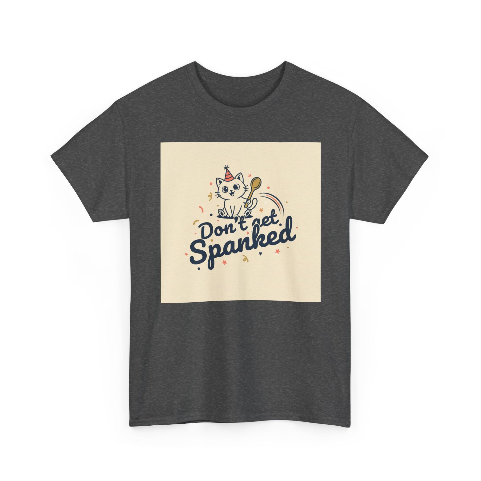 Don’t Get Spanked Cat Tee — Cute Retro Kitten Graphic T-Shirt Printify
