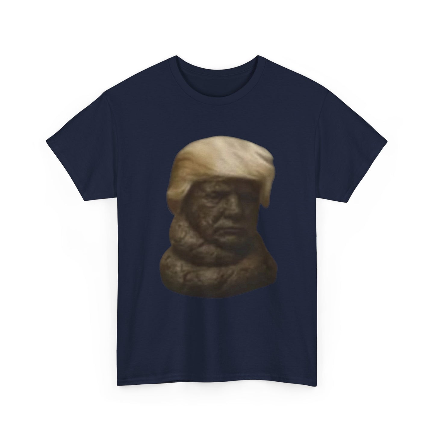 Graphic Tee — Bronze Bust Illustration T‑Shirt