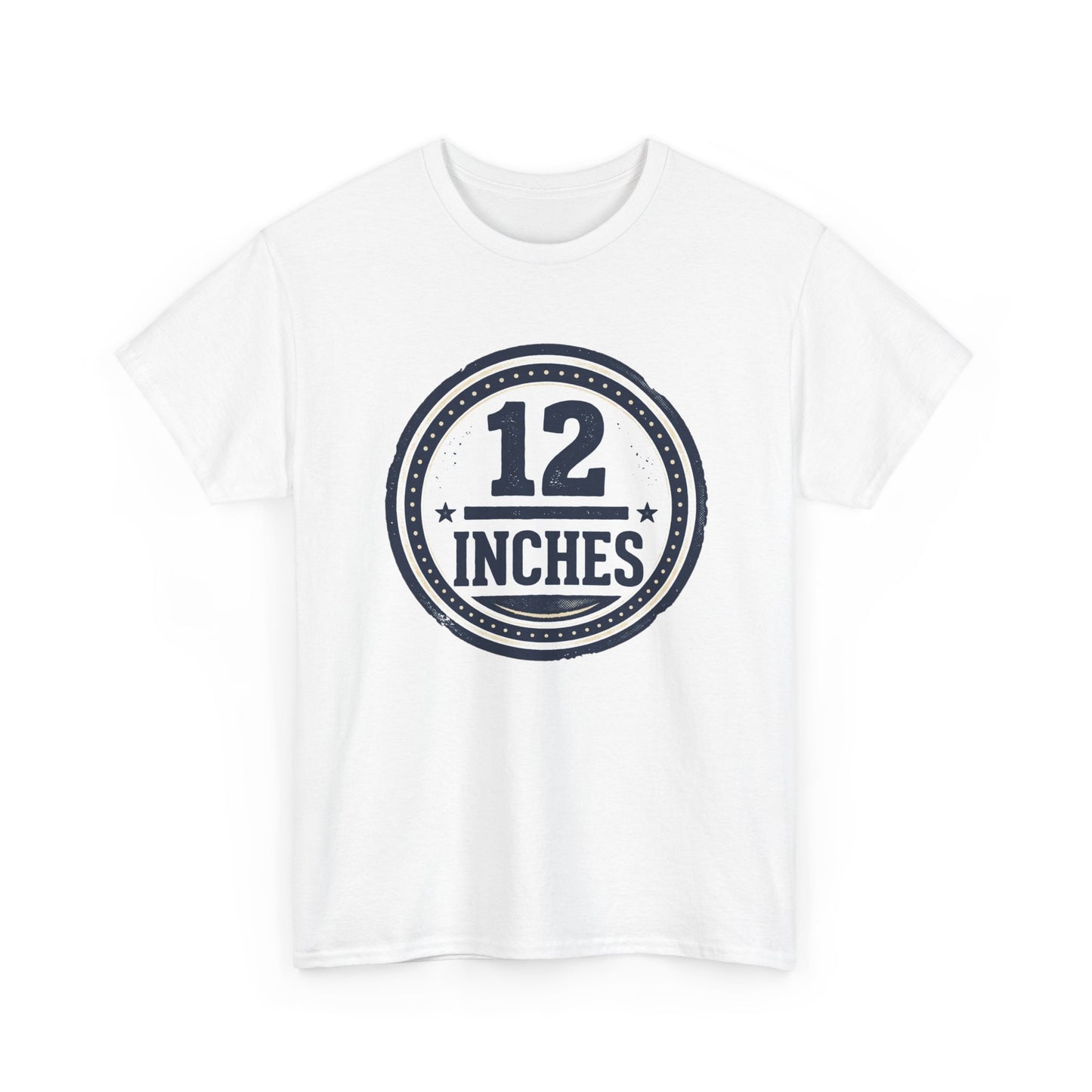 12 Inches Badge T-Shirt — Vintage Stamp Graphic Tee