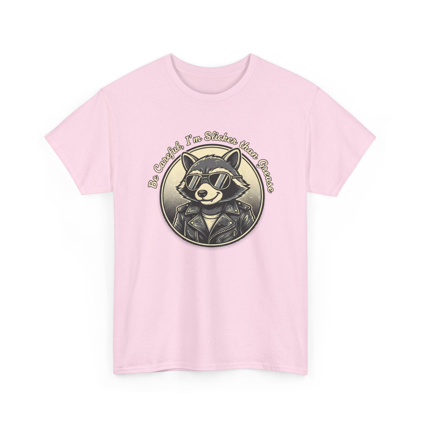 Raccoon Detective Graphic Tee — "Be Careful I’m Watching Your Snacks" Vintage Badge T-Shirt