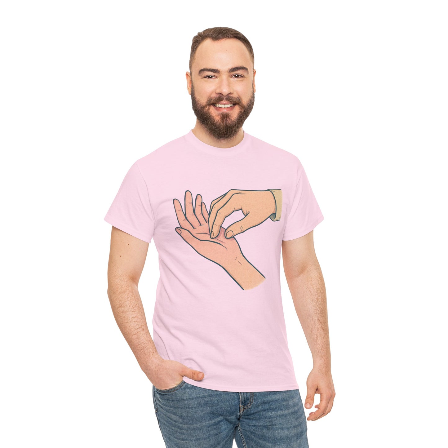 T-Shirt - Gentle Palm Reading Illustration Tee