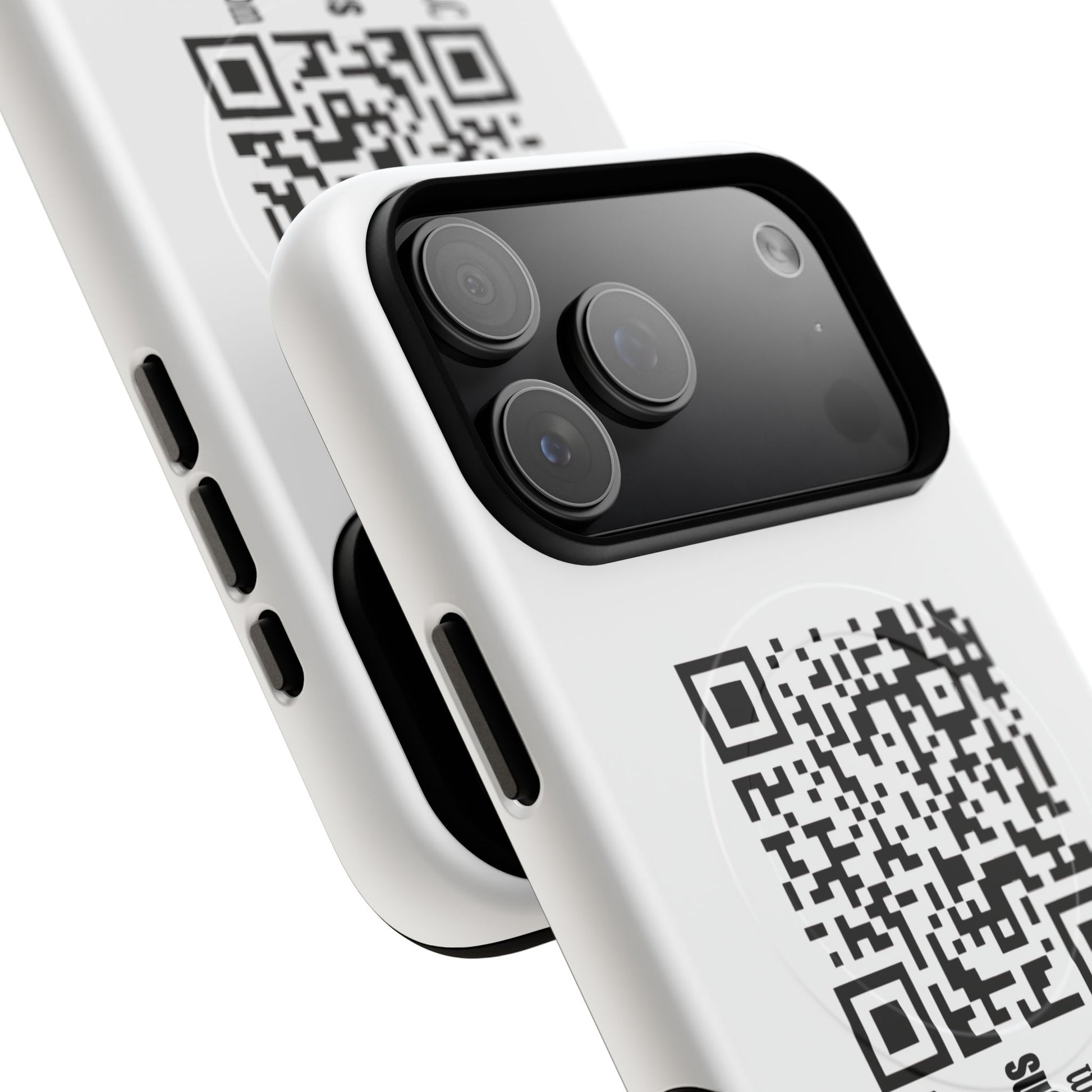 Magnetic QR Code Phone Case — Tough Protective Magnetic Phone Cover with Scannable QR Design Printify