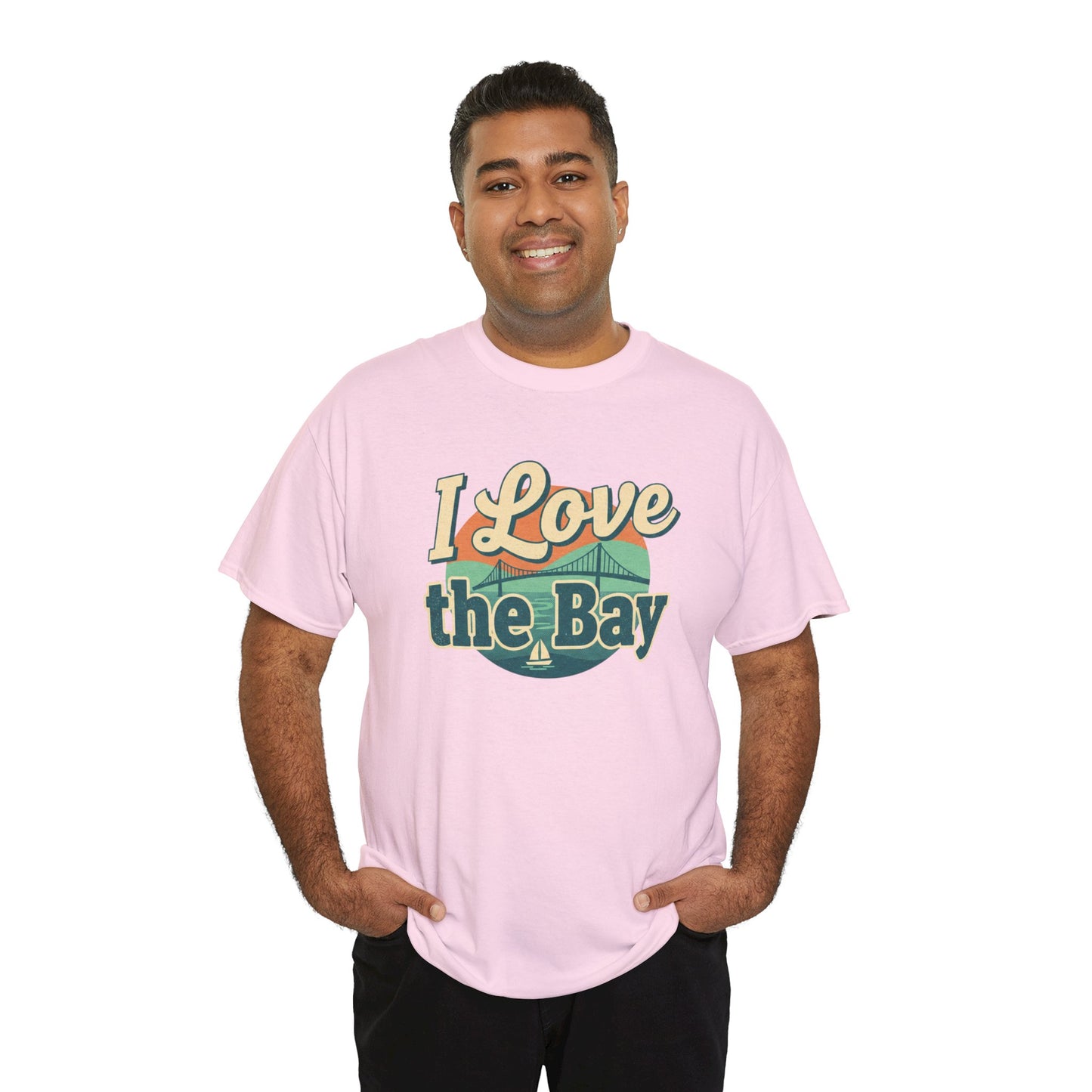 I Love the Bay T-Shirt — Retro Coastal Tee for Bay Lovers
