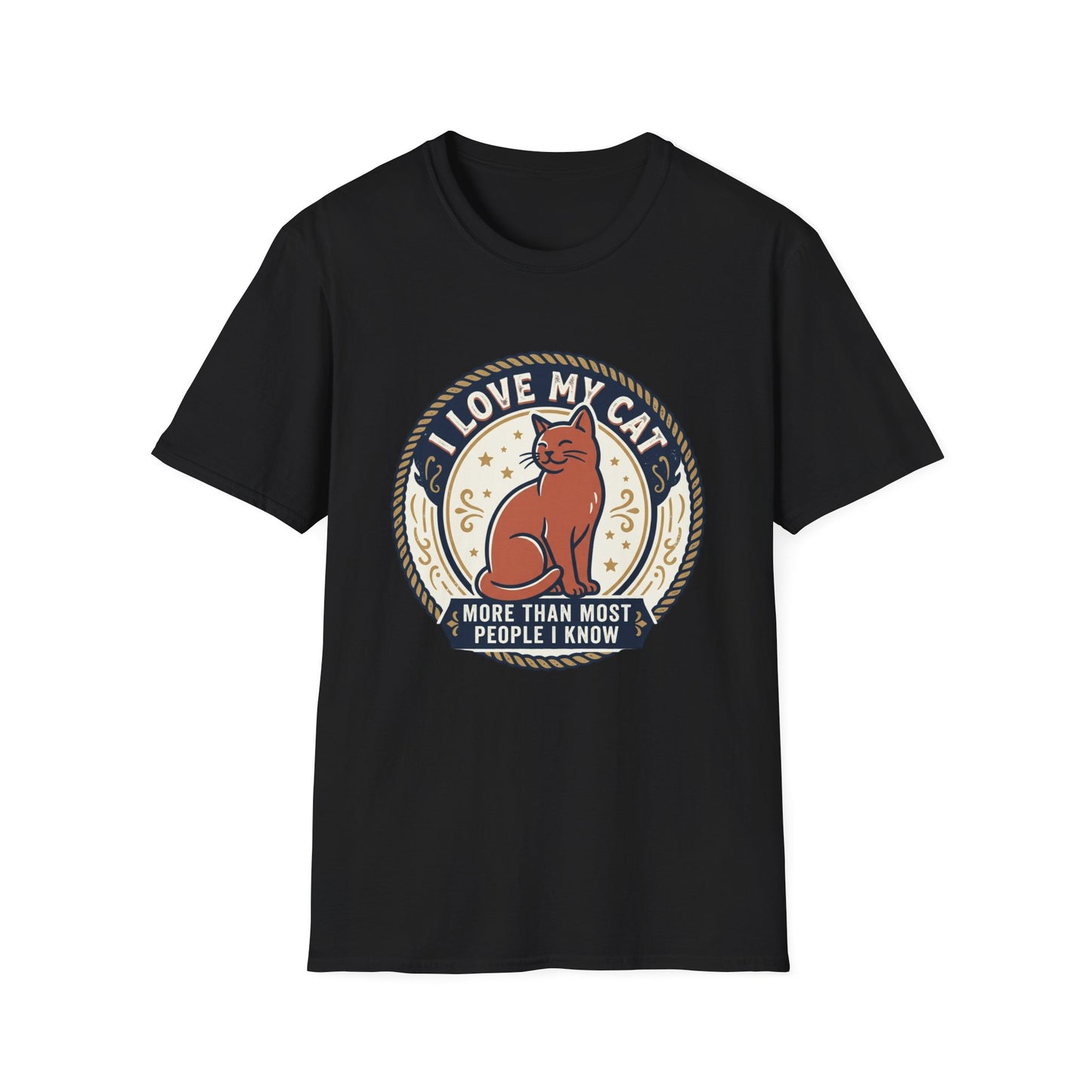 I Love My Cat T-Shirt — "I Love My Cat More Than Most People I Know" Cat Lover Tee