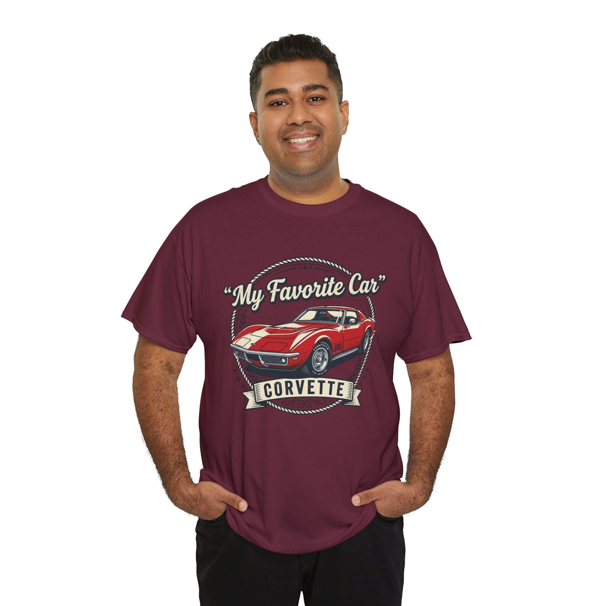 Corvette 'My Favorite Car' Classic Muscle Tee Printify