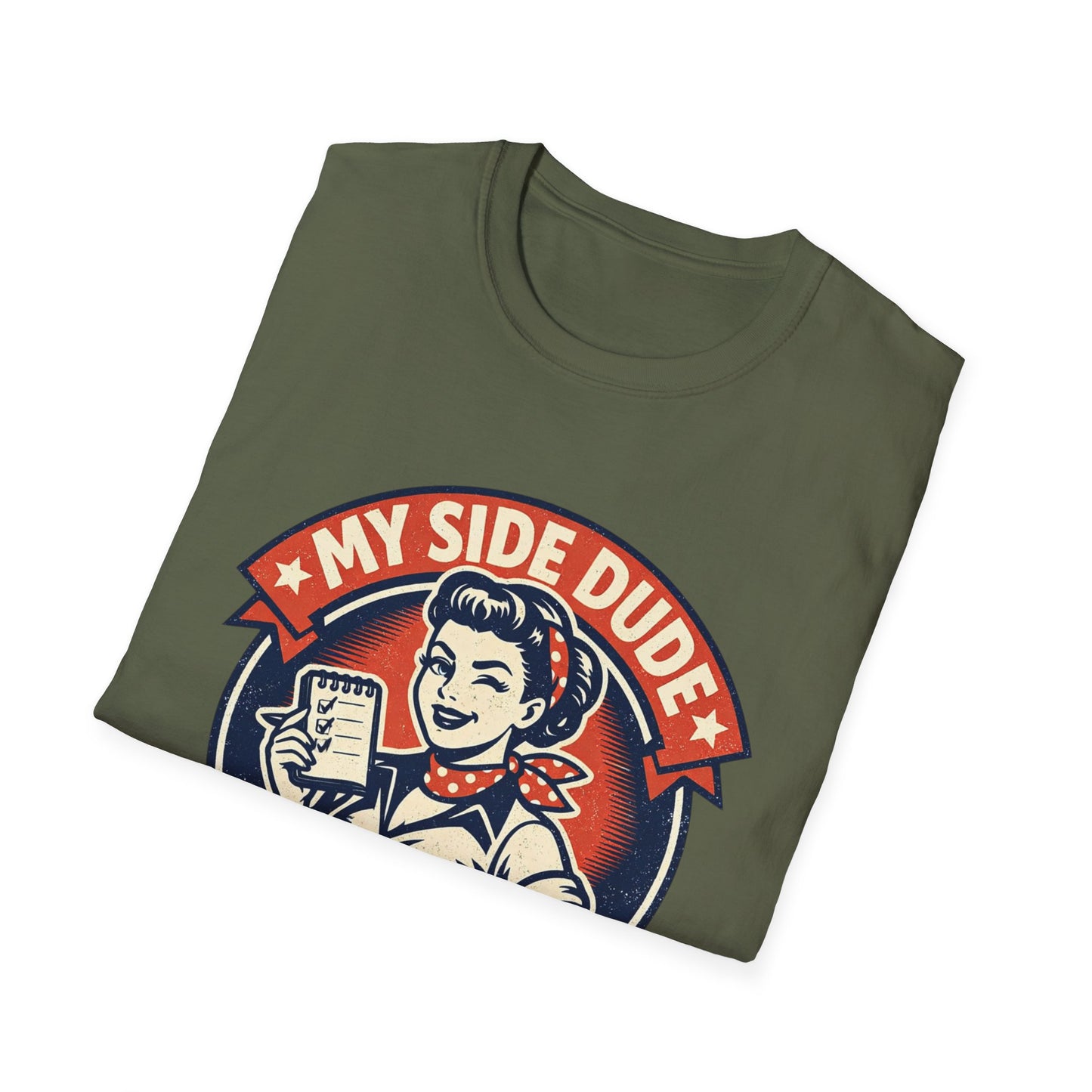 "My Side Dude Teaches Me How to Treat My Husband Better" Retro Graphic Shirt