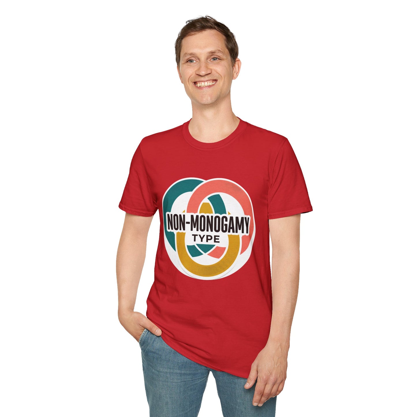 Non-Monogamy Type T-Shirt — Retro Polyamory Pride Tee Printify