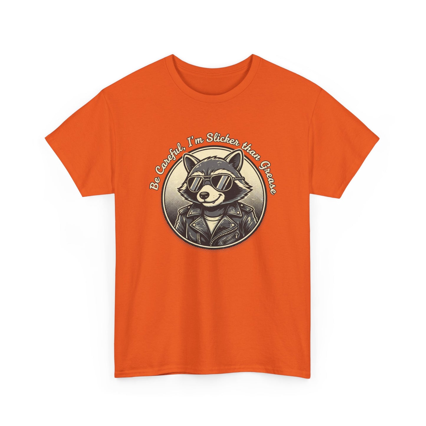 Raccoon Detective Graphic Tee — "Be Careful I’m Watching Your Snacks" Vintage Badge T-Shirt