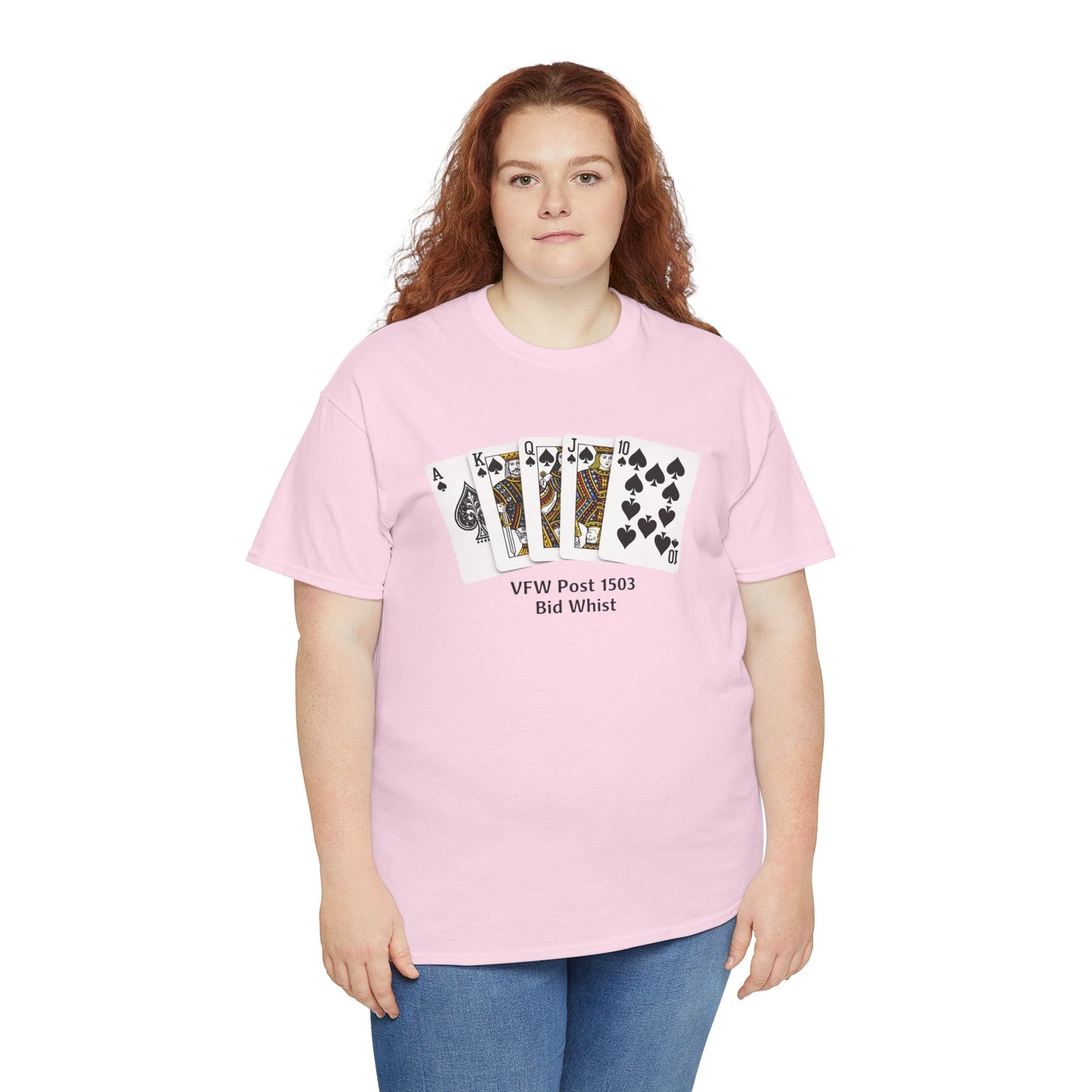 Bid Whist Card Tee — VFW Post 1501 Poker Night T-Shirt