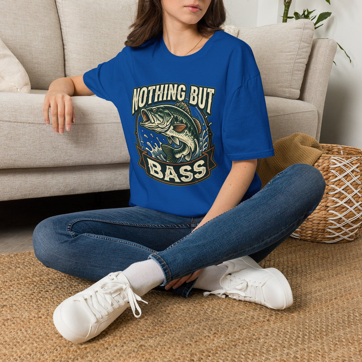 Nothing But Bass Fishing T-Shirt — Retro Largemouth Bass Graphic Tee