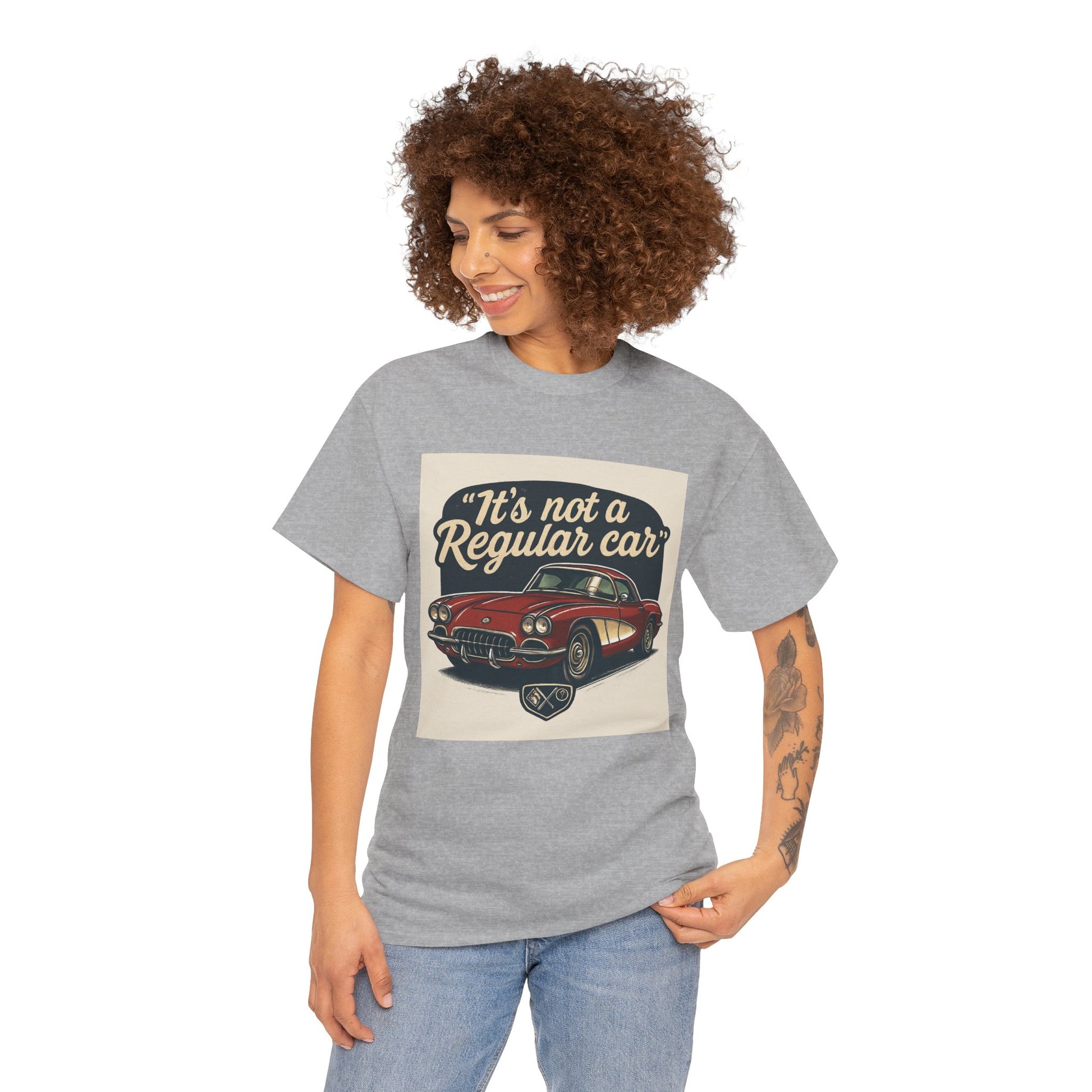 Classic Car Tee — "It's Not a Regular Car" Vintage Muscle Car Shirt Printify