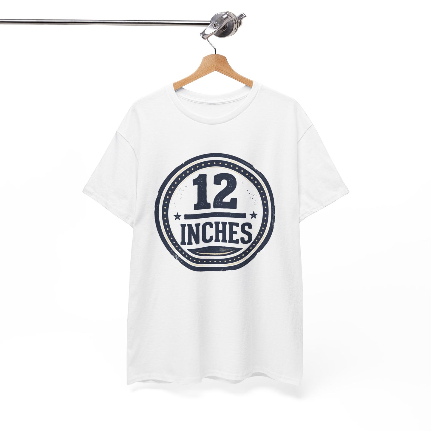 12 Inches Badge T-Shirt — Vintage Stamp Graphic Tee