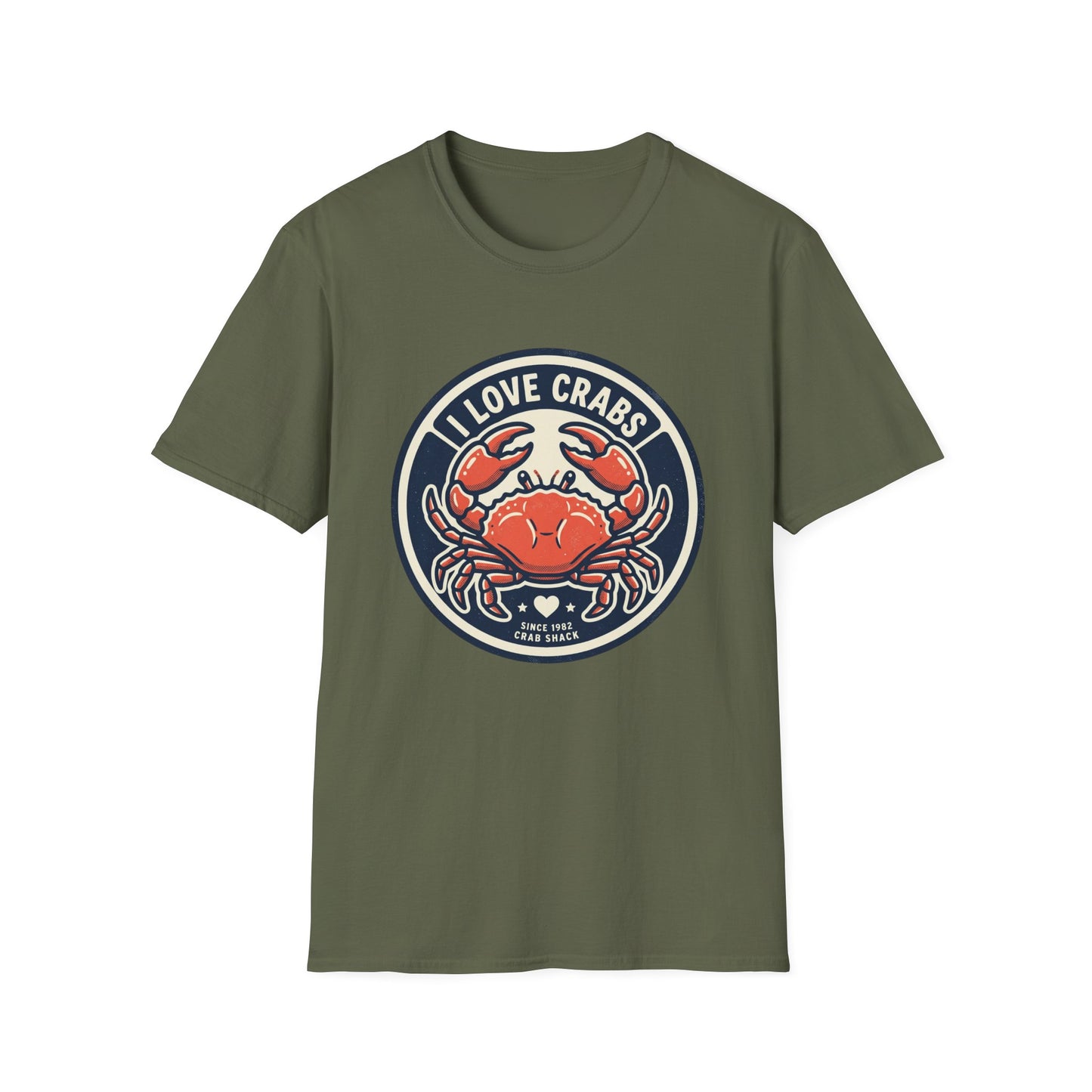 Crab Lover T-Shirt — I Love Crabs Vintage Seafood Graphic Tee