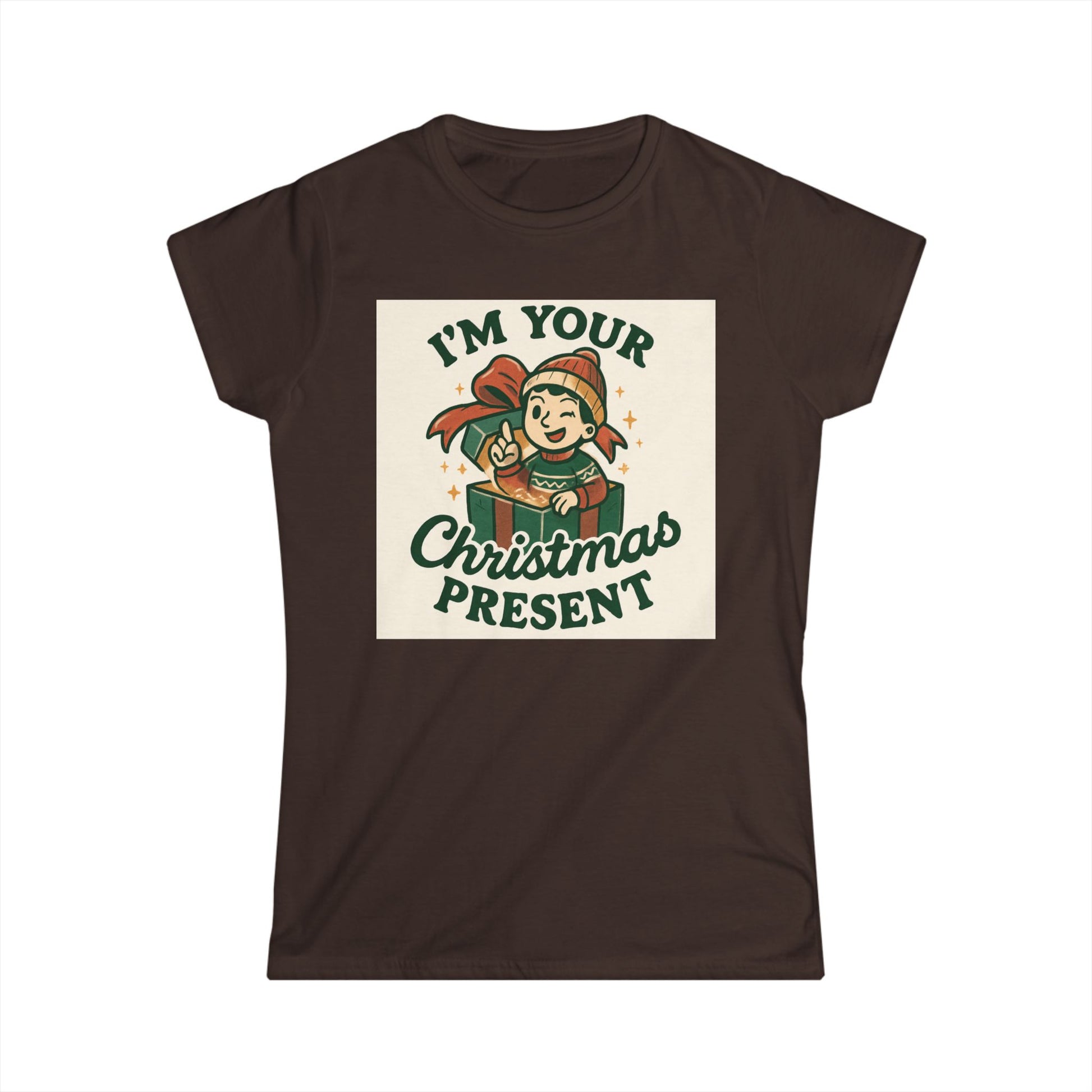 I'm Your Christmas Present Women's Tee — Cute Holiday Elf Graphic Shirt Printify