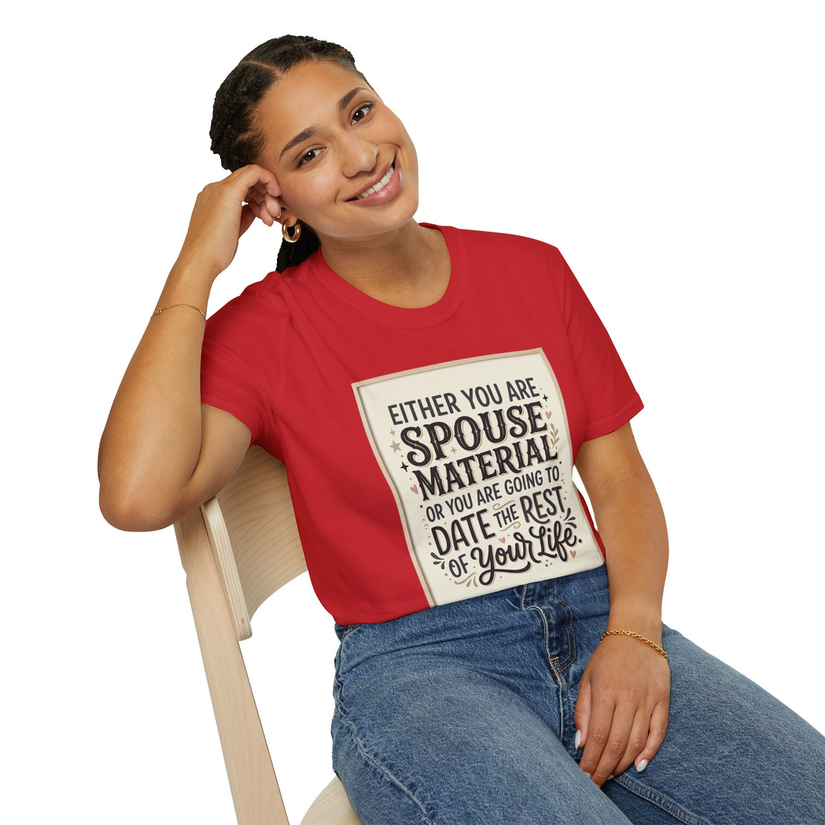 Spouse Material T-Shirt – Funny Relationship Quote Tee
