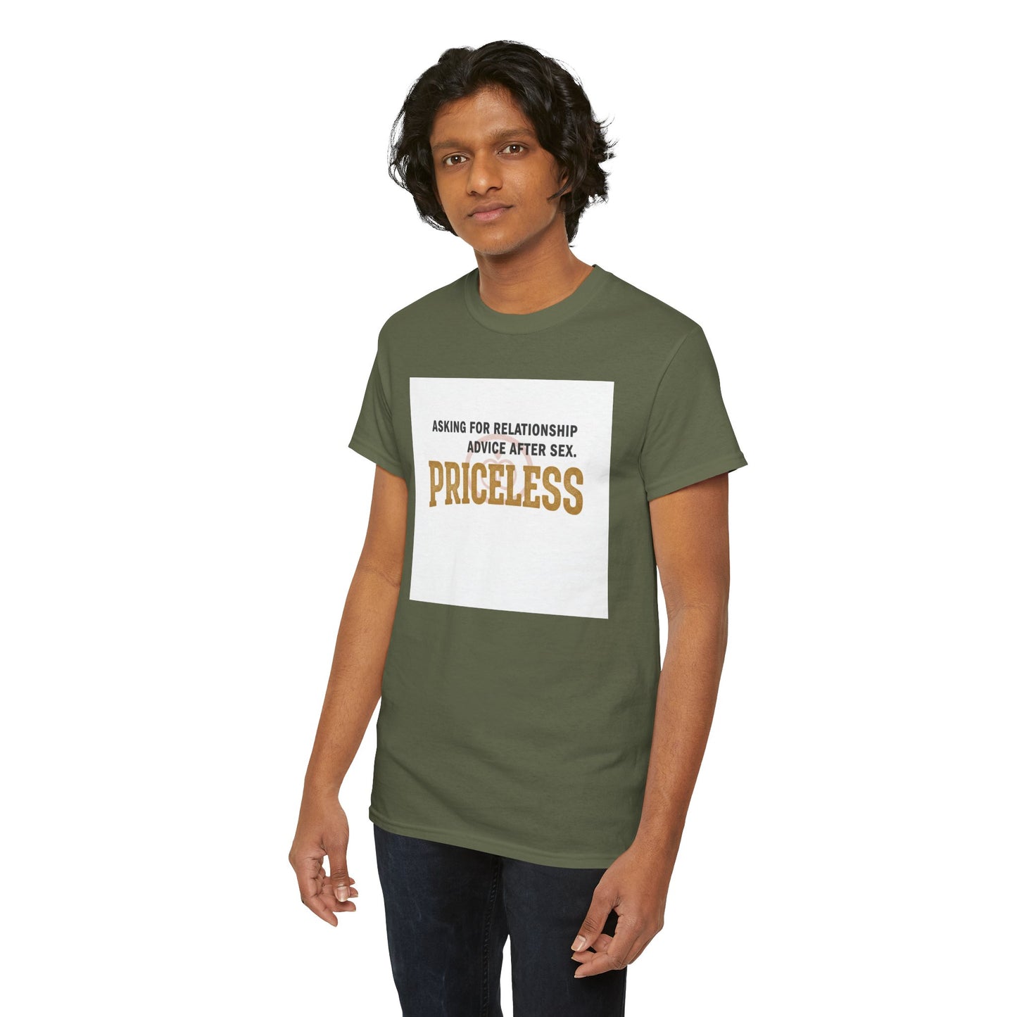 Priceless Funny Graphic Tee — "Asking for Relationship Advice After Sex" Casual Cotton Shirt