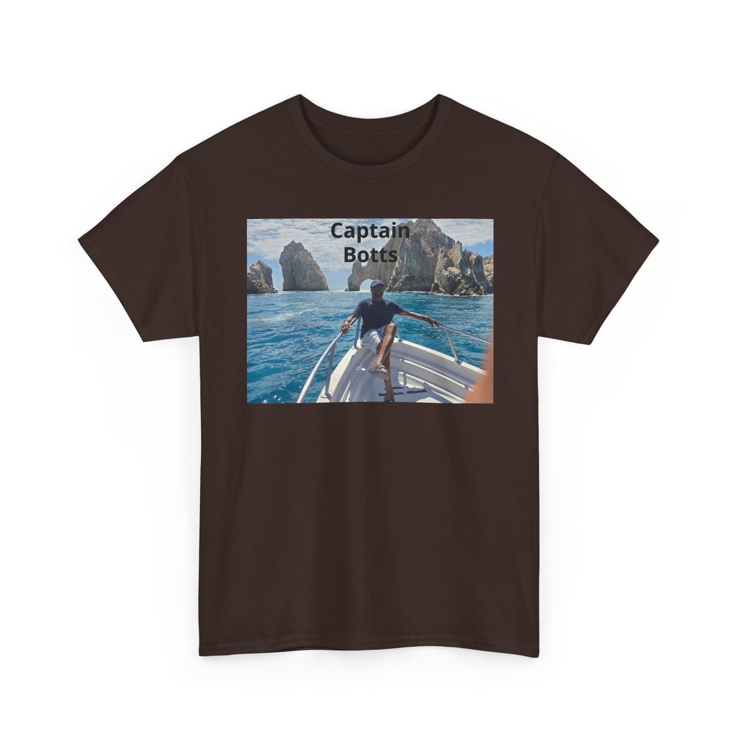 Larry T-Shirt — "Captain Botts" Boat Photo Graphic Tee | Nautical Vacation Crew Shirt