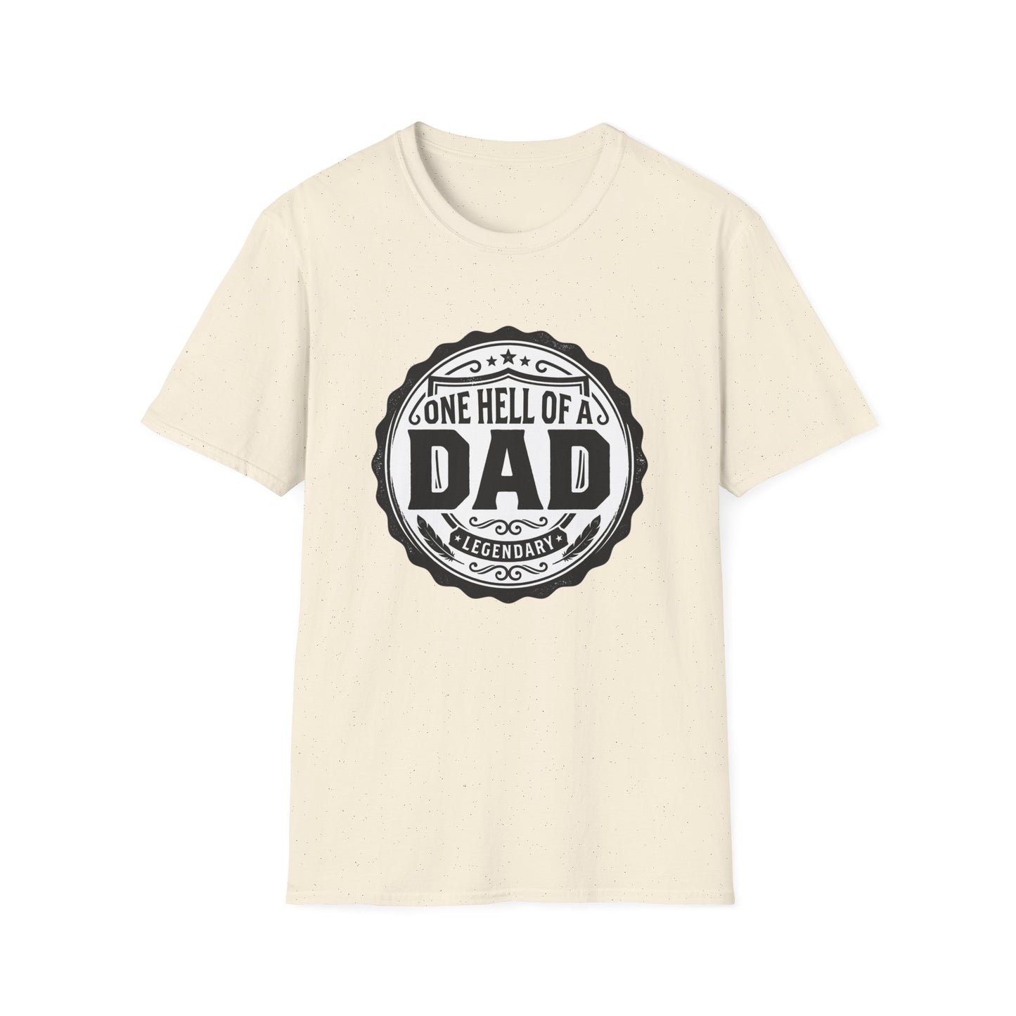 Gone Hell of a Dad T‑Shirt — Vintage Badge Father's Day Gift